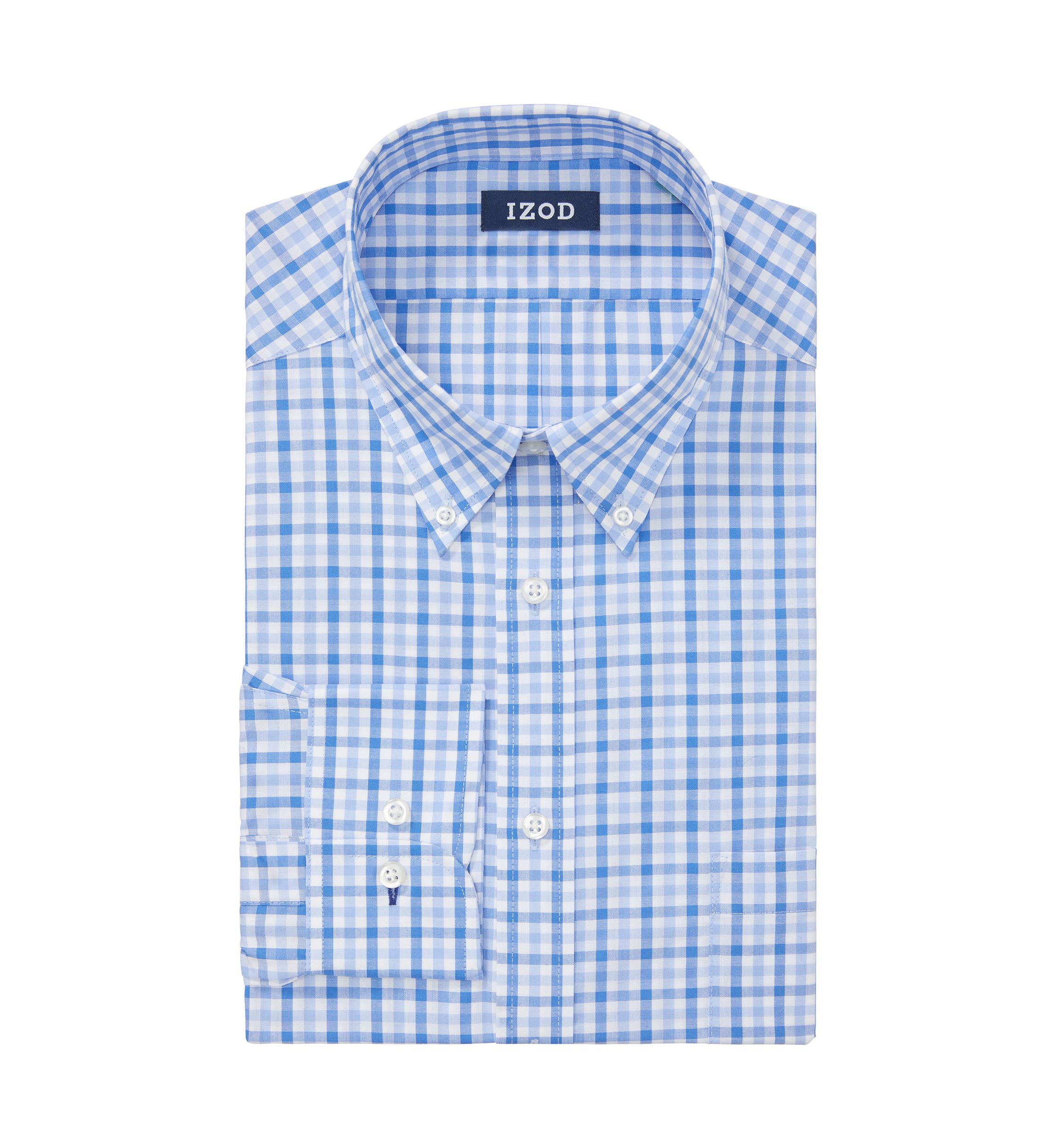 Regular Fit Allover Stretch Long Sleeve Dress Shirt