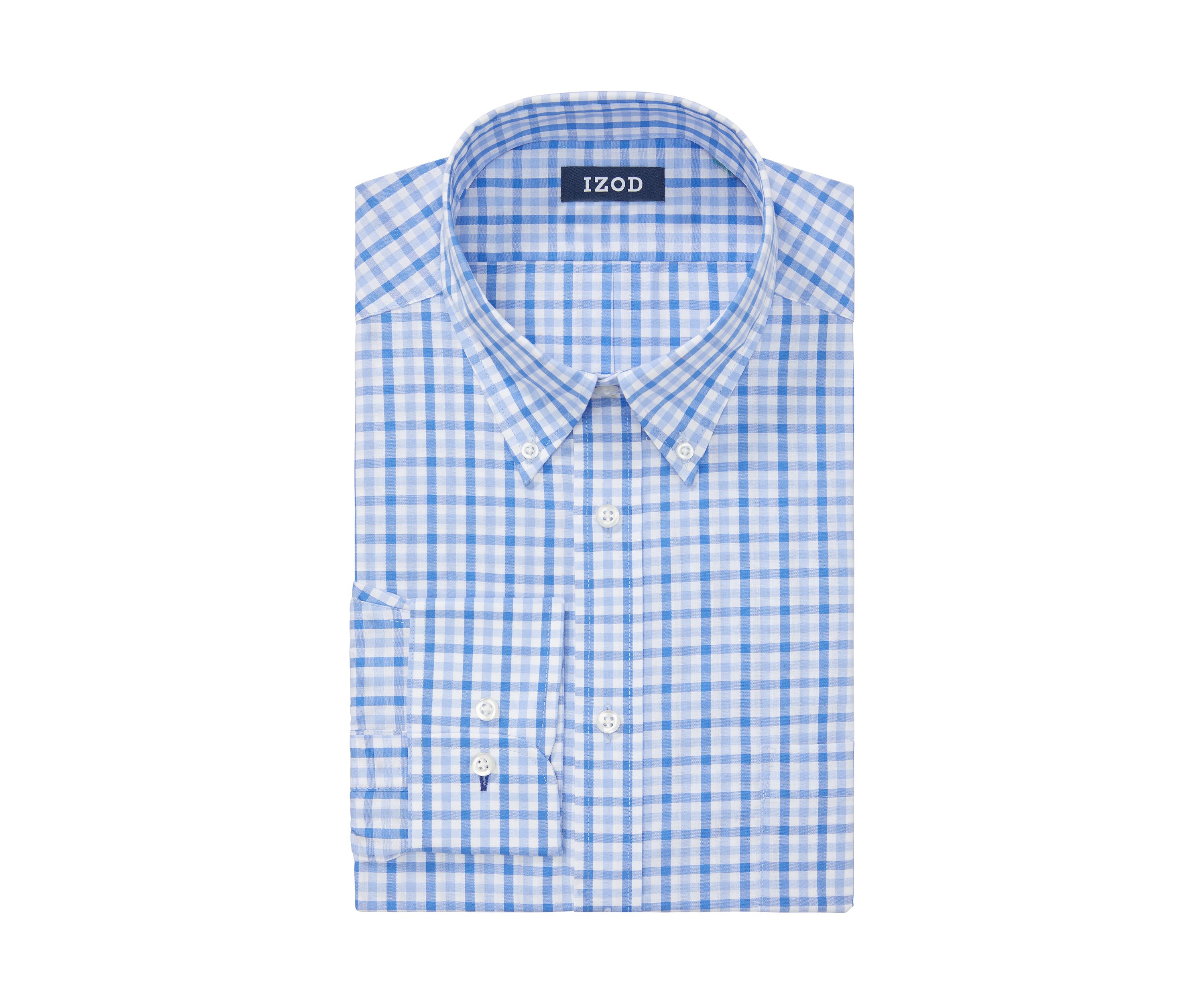 Regular Fit Allover Stretch Long Sleeve Dress Shirt