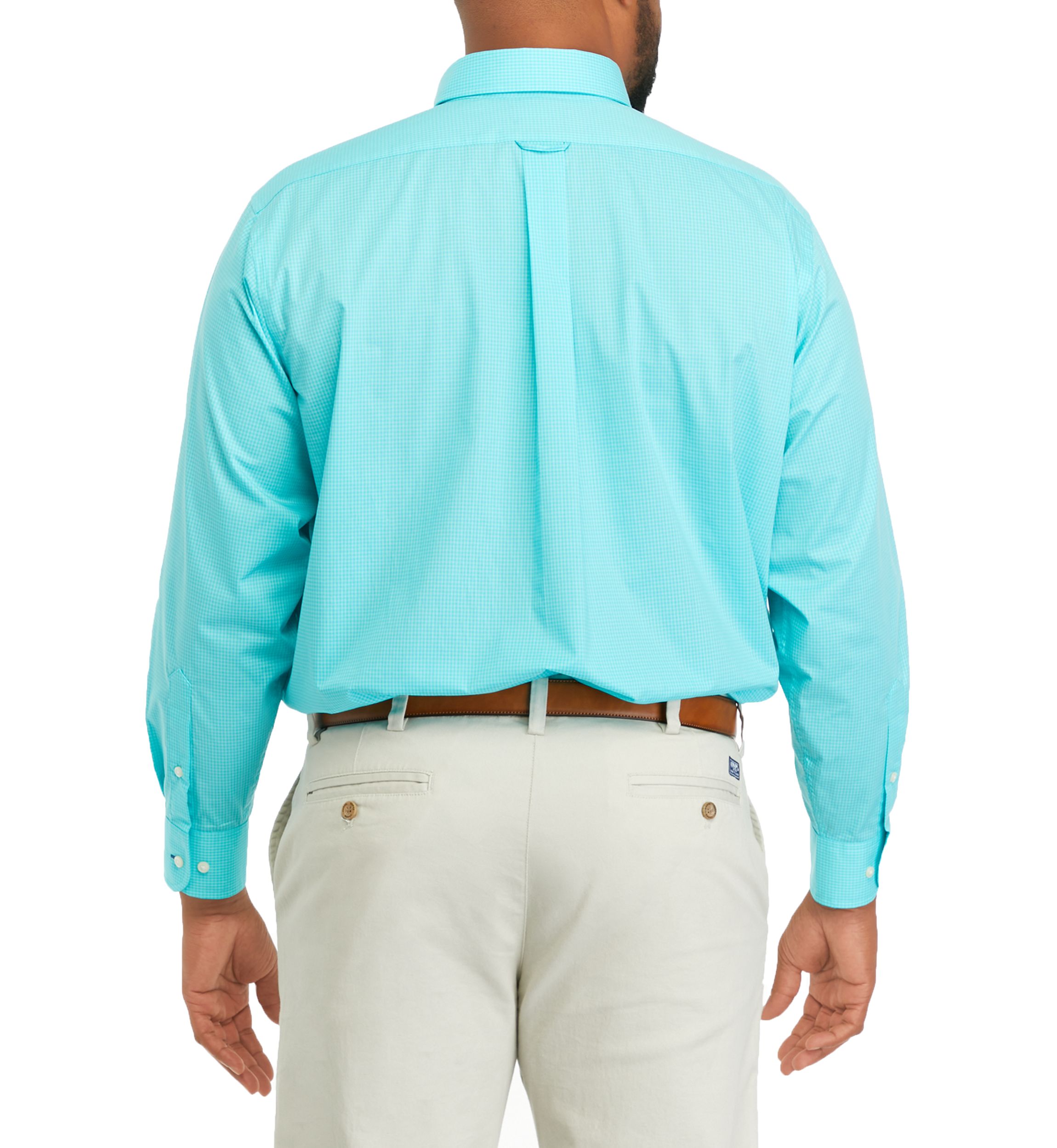 Mens Big Allover Stretch Dress Shirt