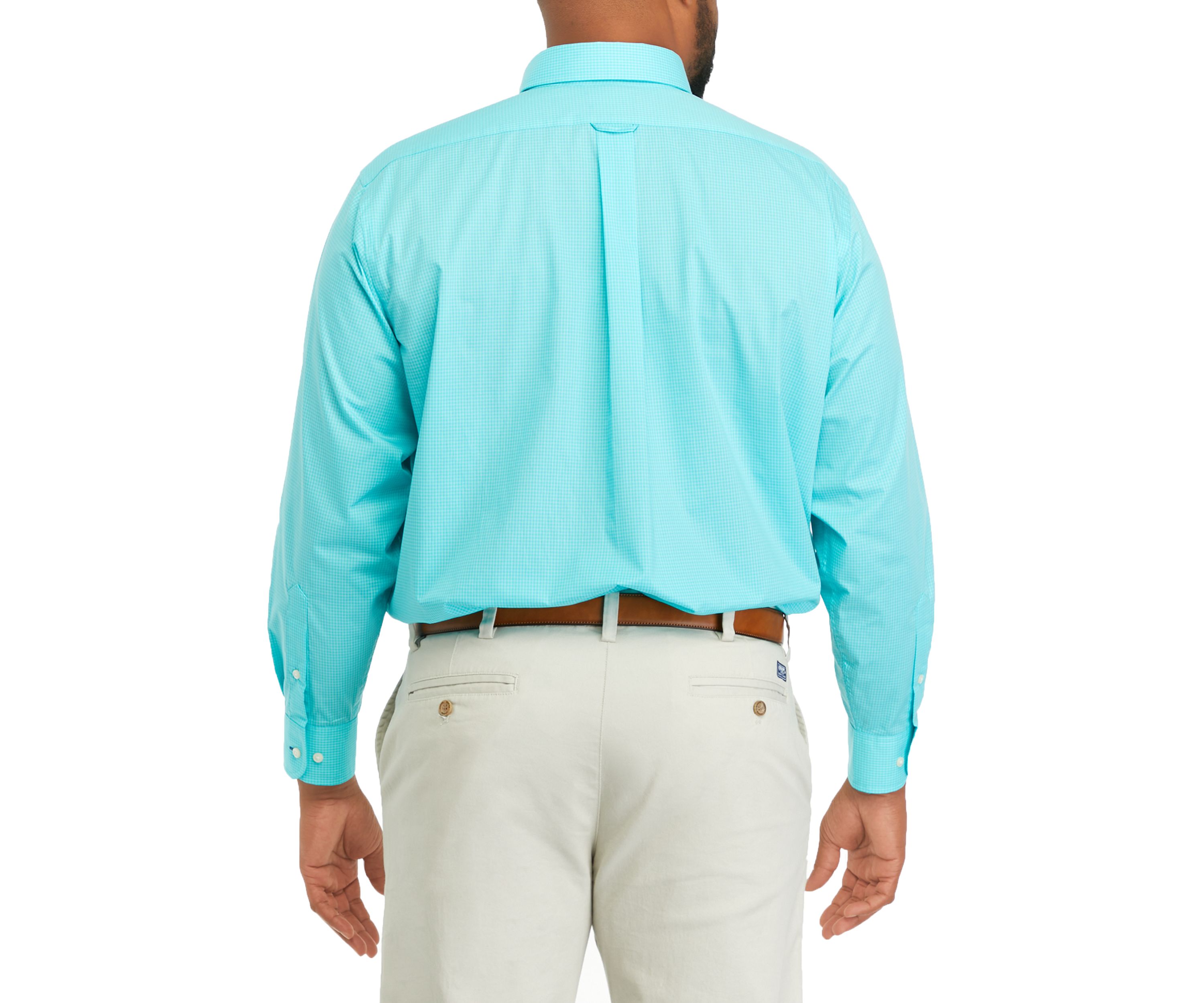 Mens Big Allover Stretch Dress Shirt