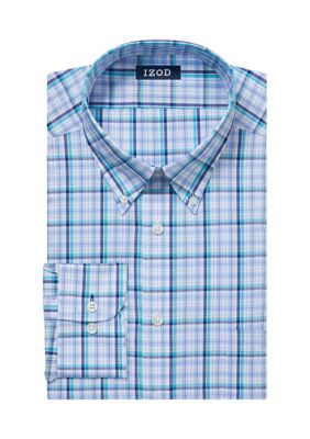 IZOD Men's Tall Plaid Regular Fit Shirt | Belk