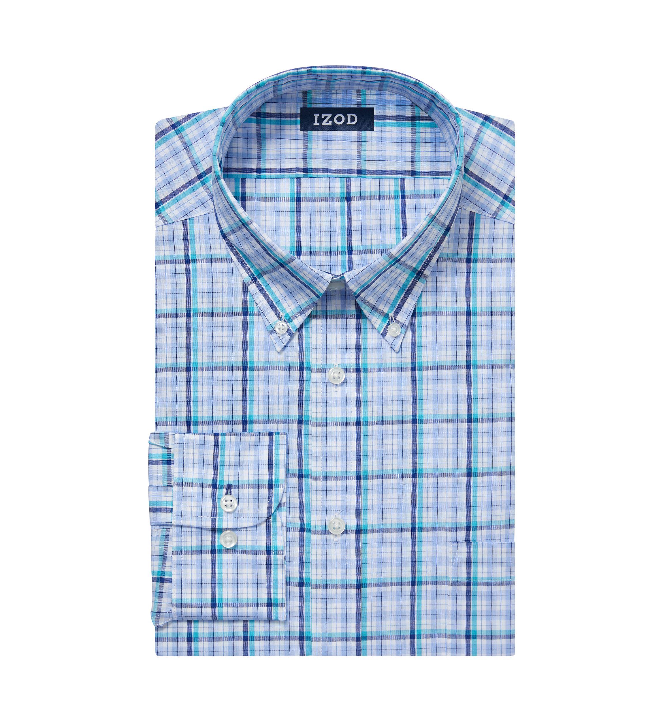 Mens Tall Plaid Regular Fit Shirt