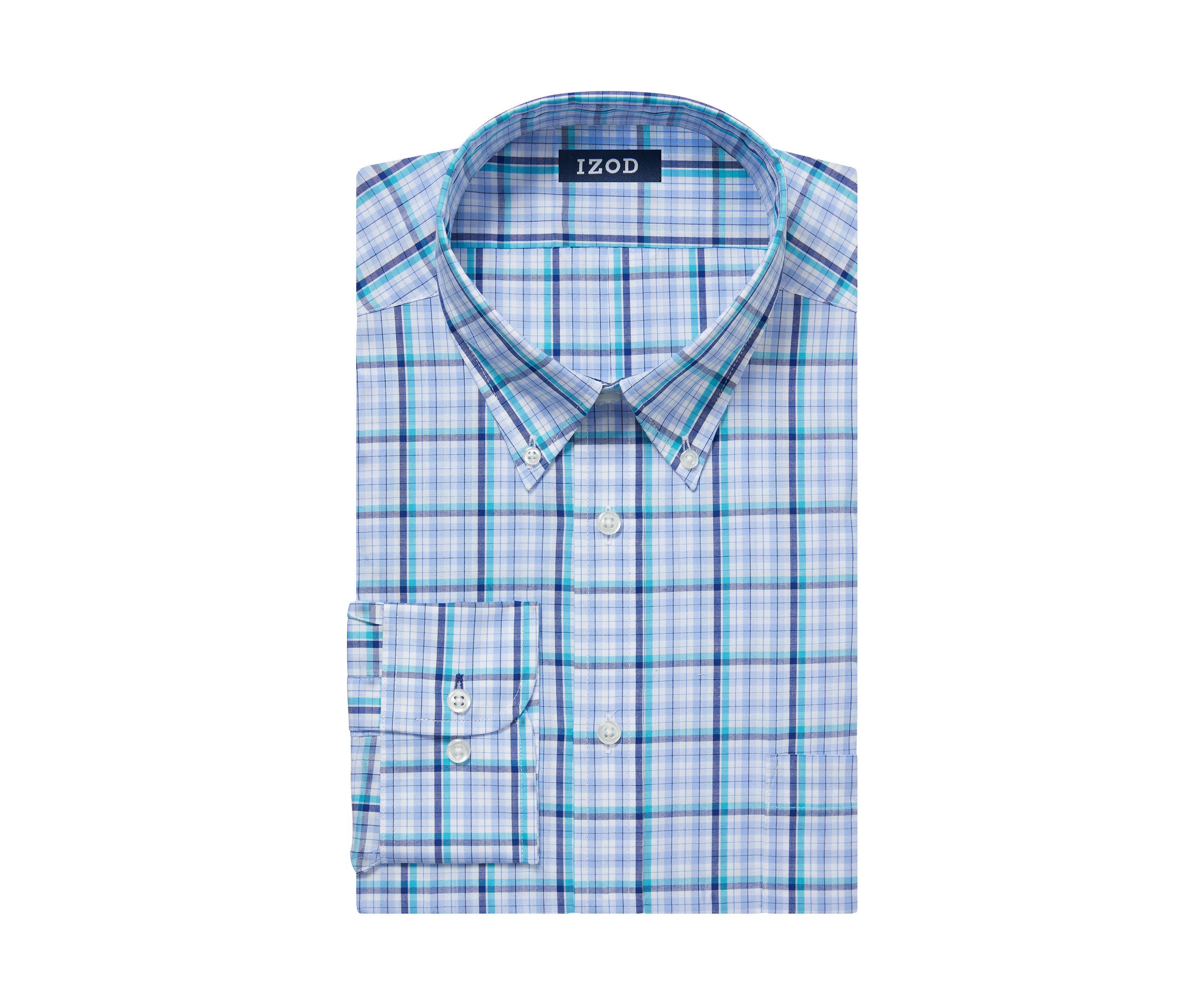 Mens Tall Plaid Regular Fit Shirt