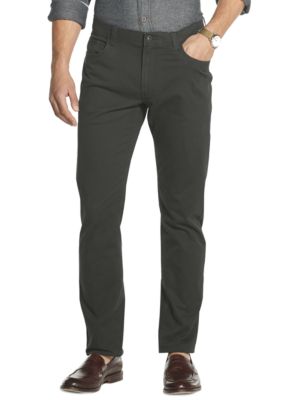 Van Heusen Never Tuck Slim Fit 5 Pocket Stretch Twill Pants | belk