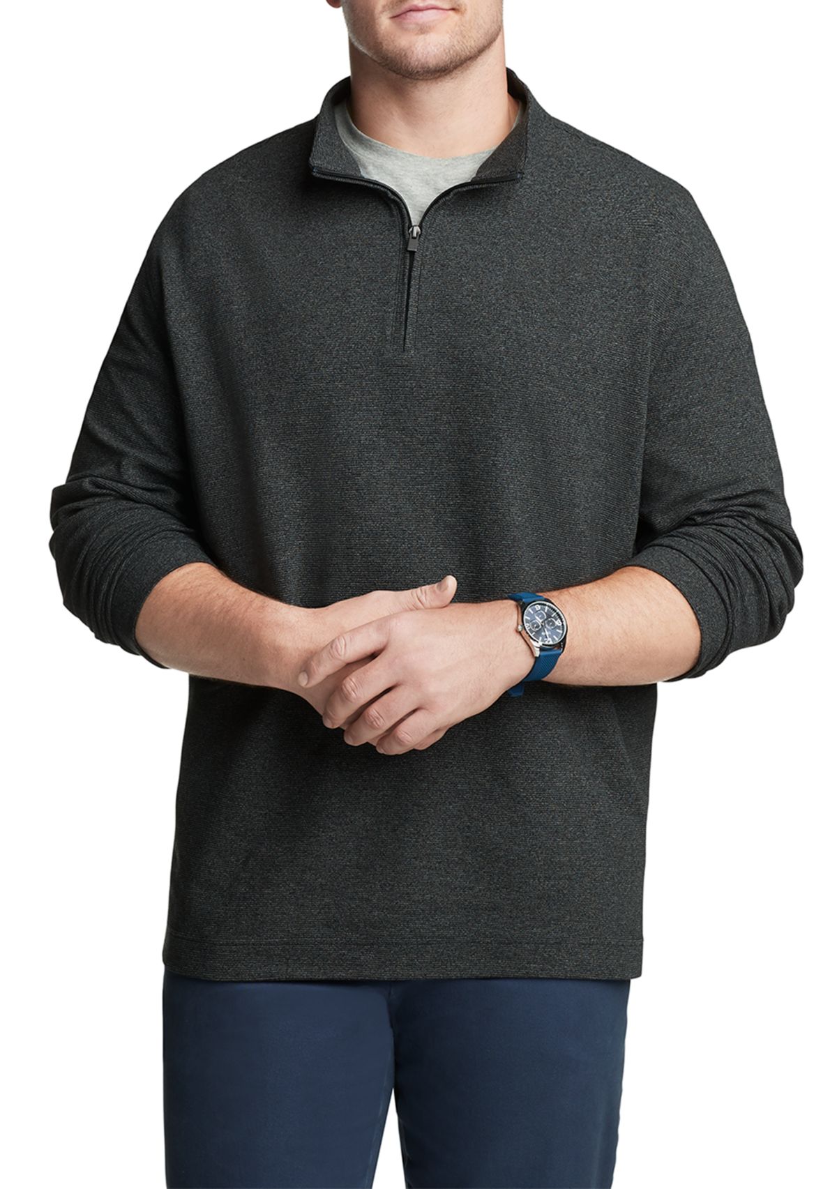 Big & Tall Big and Tall Quarter Zip Pullover
