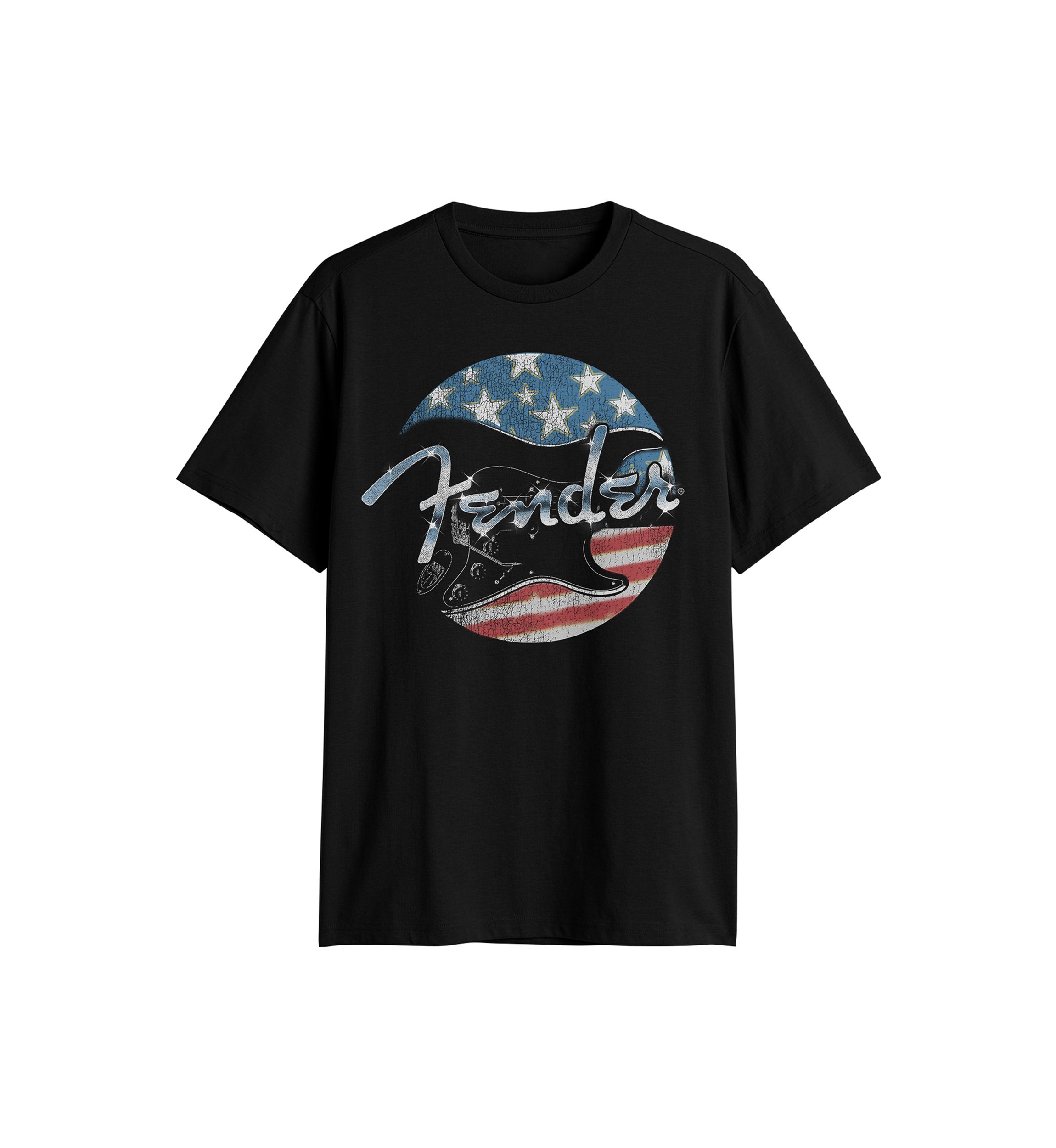 Big & Tall Short Sleeve Fender Free Music Graphic T-Shirt 