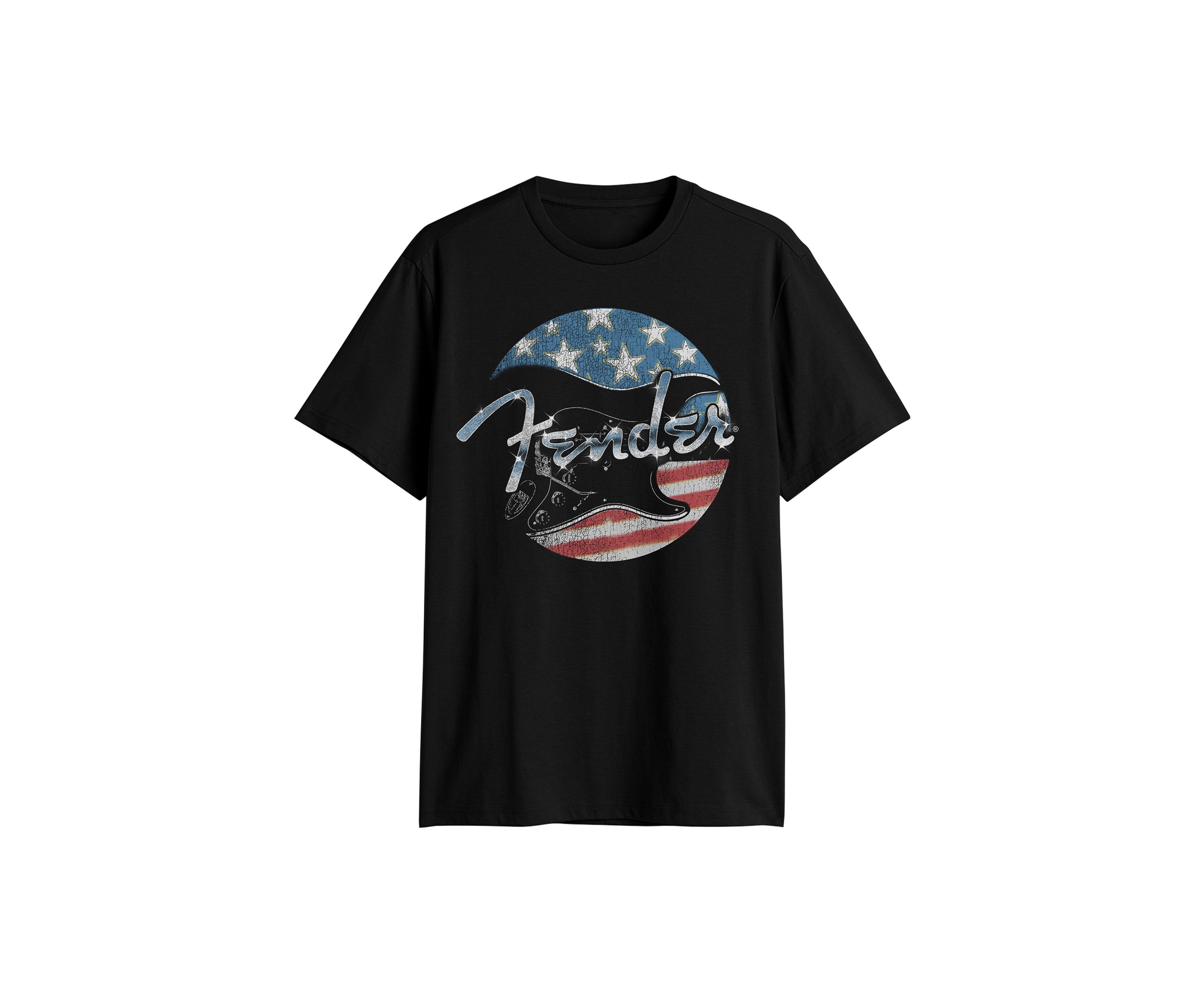 Big & Tall Short Sleeve Fender Free Music Graphic T-Shirt 