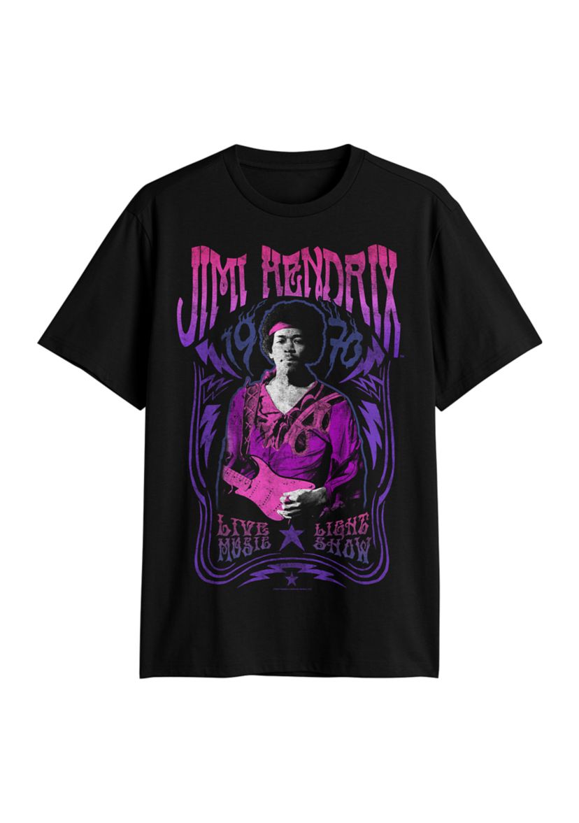 Big & Tall Short Sleeve Jimi Hendrix Daze Graphic T-Shirt