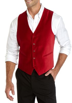 Madison Men's Red Velvet Vest | belk