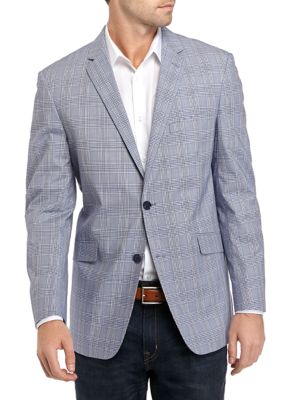 Men's Sport Coat - Suit Separate - Classic Cut - Blue/White Pincord - –