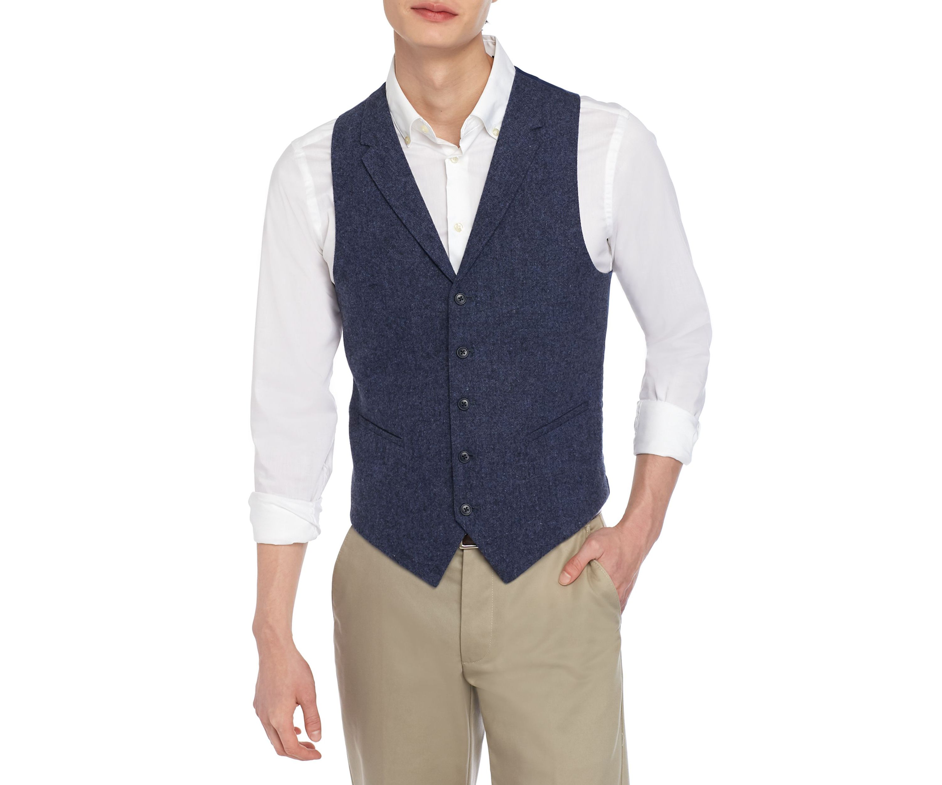 Blue Donegal Vest 