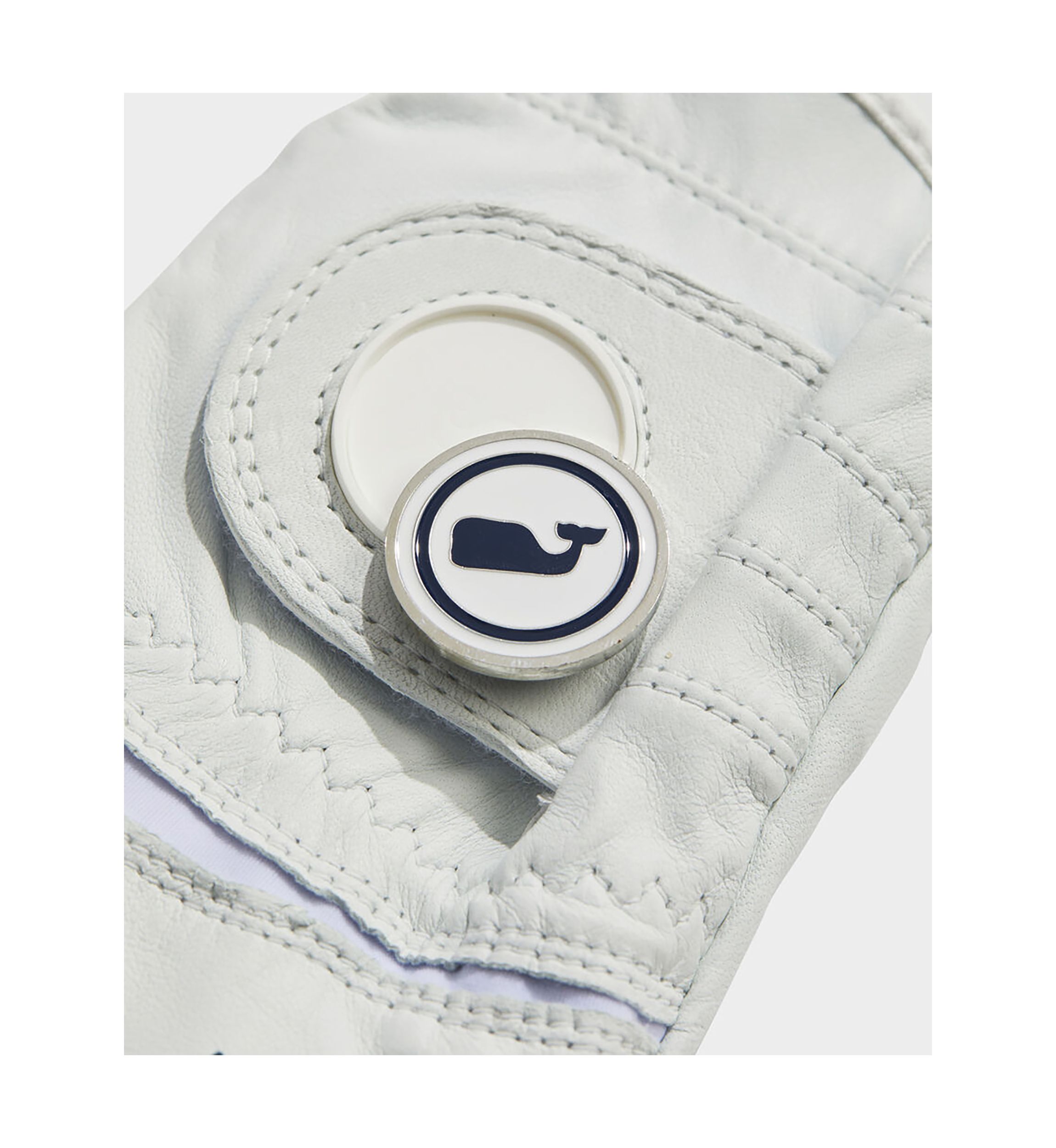 Leather Whale Dot Golf Glove Left Hand