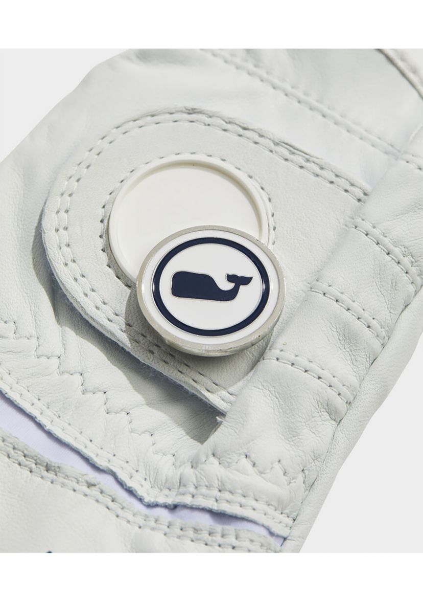 Leather Whale Dot Golf Glove Left Hand