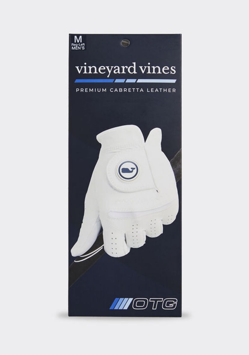 Leather Whale Dot Golf Glove Left Hand