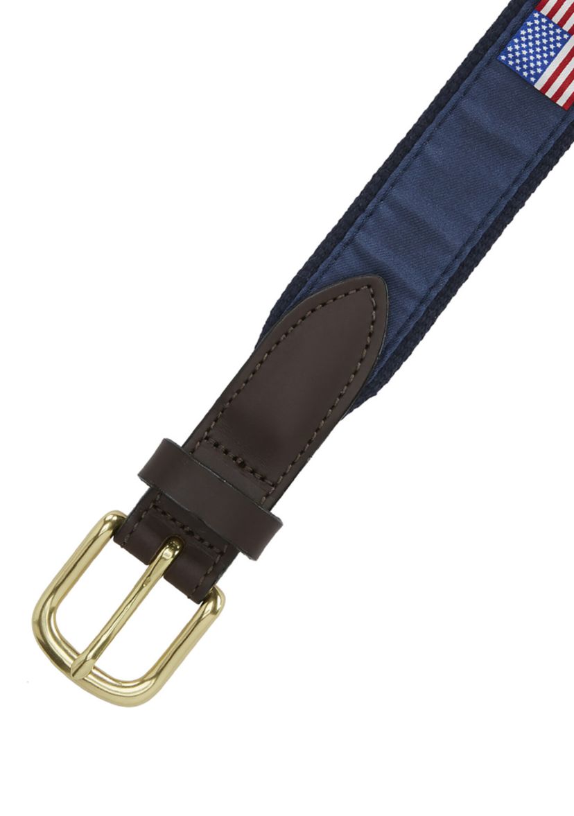 American Flags Canvas Club Belt