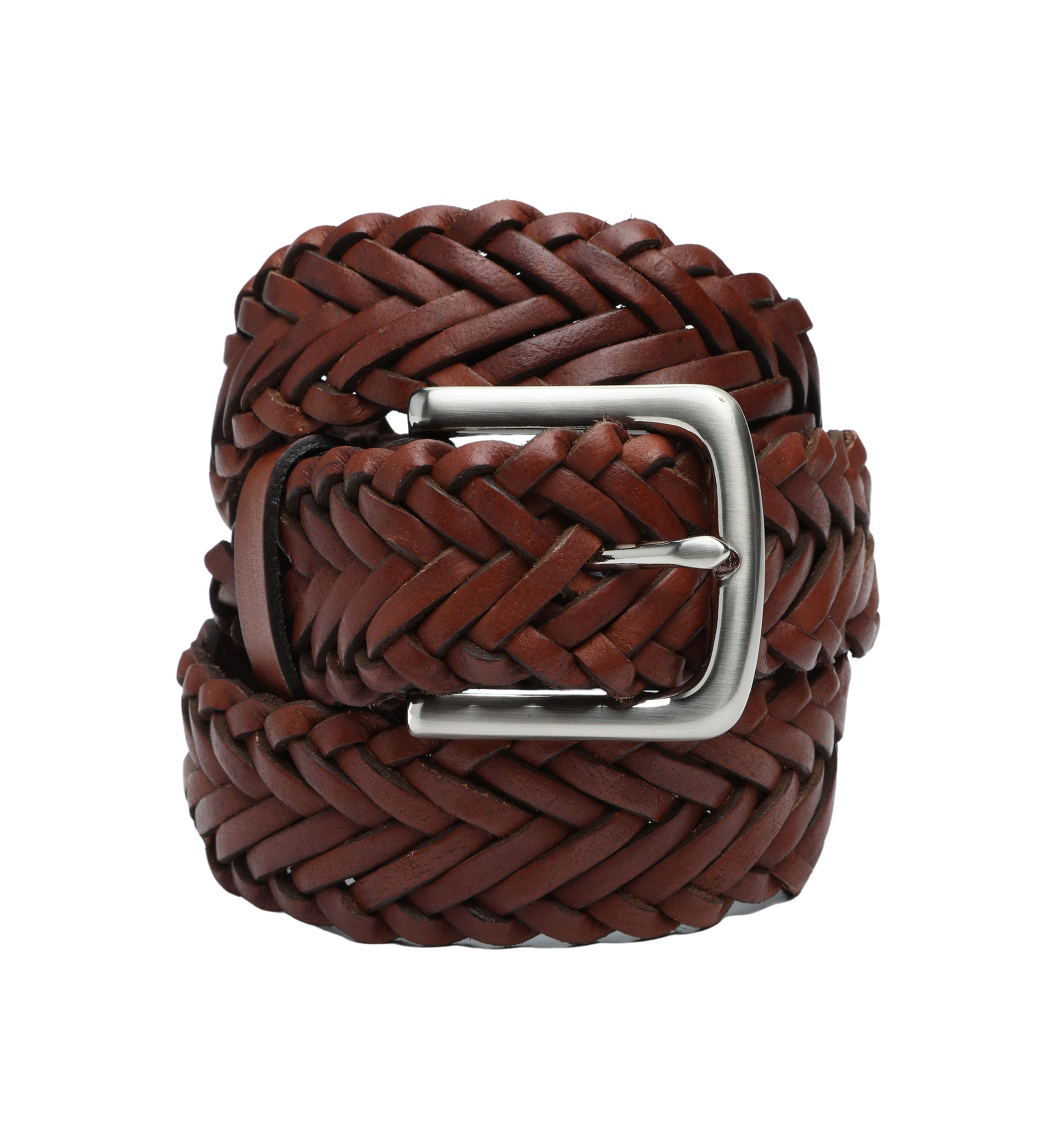 Flat Braided Leather Belt