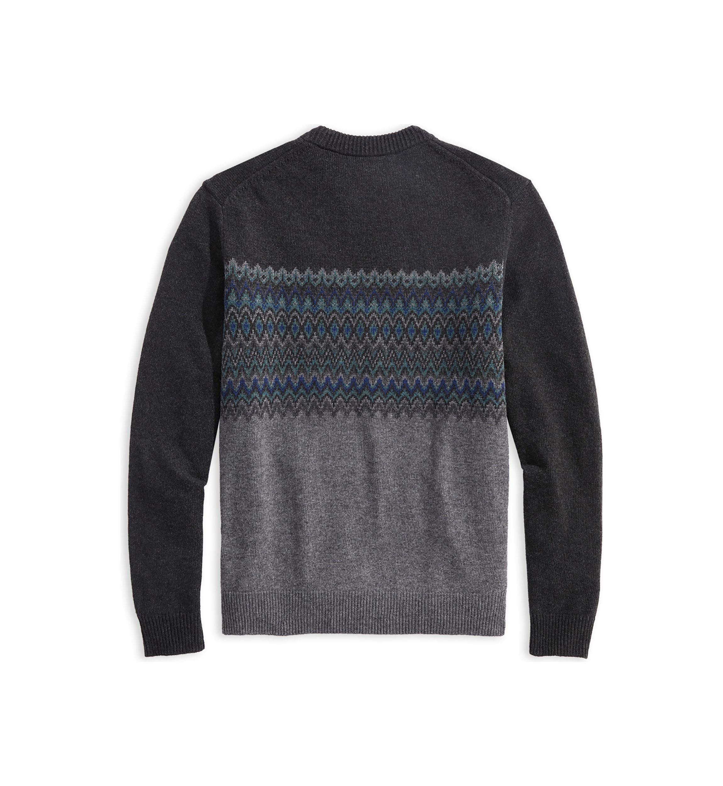 Mens Fair Isle Crew Neck Sweater