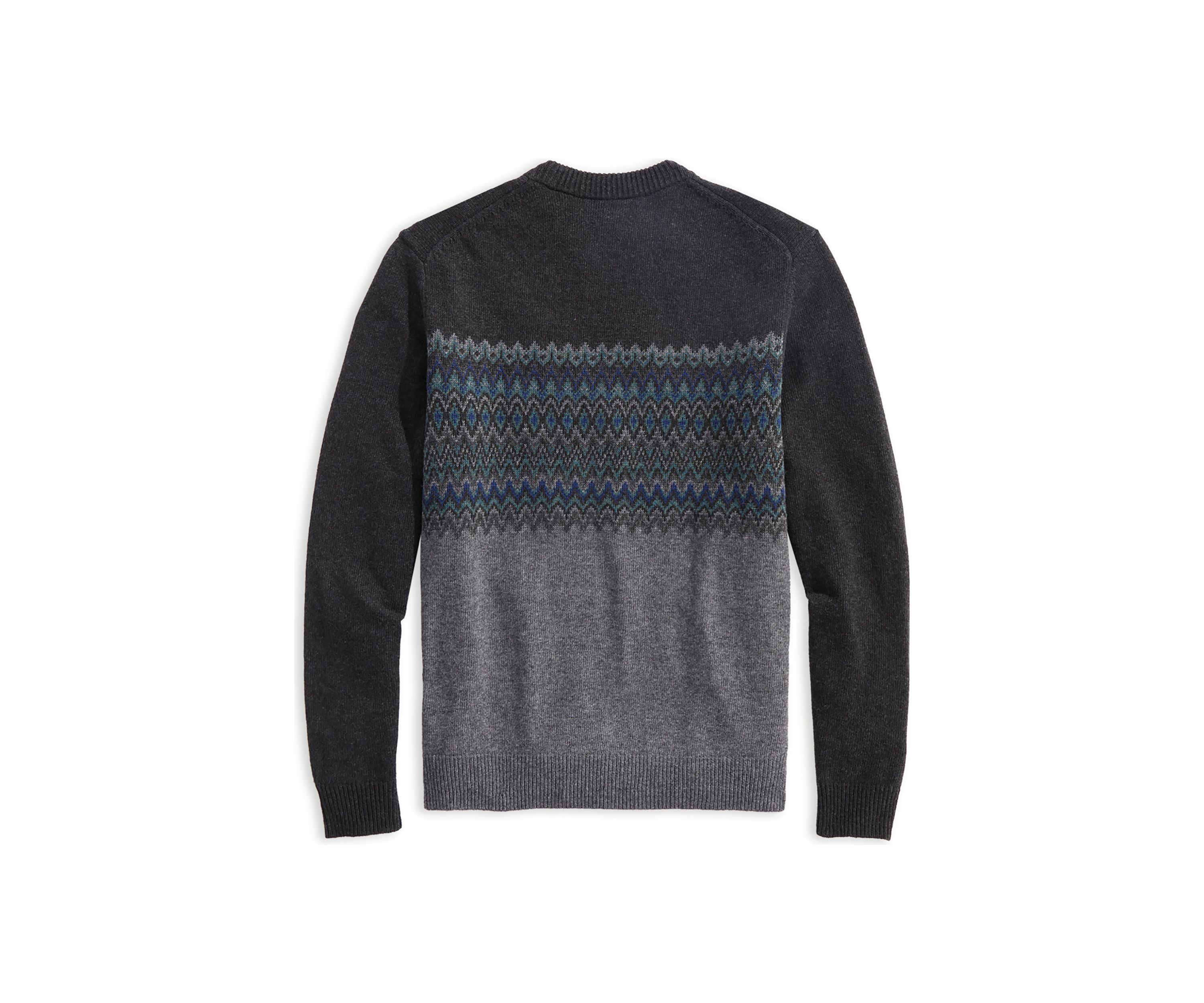 Mens Fair Isle Crew Neck Sweater