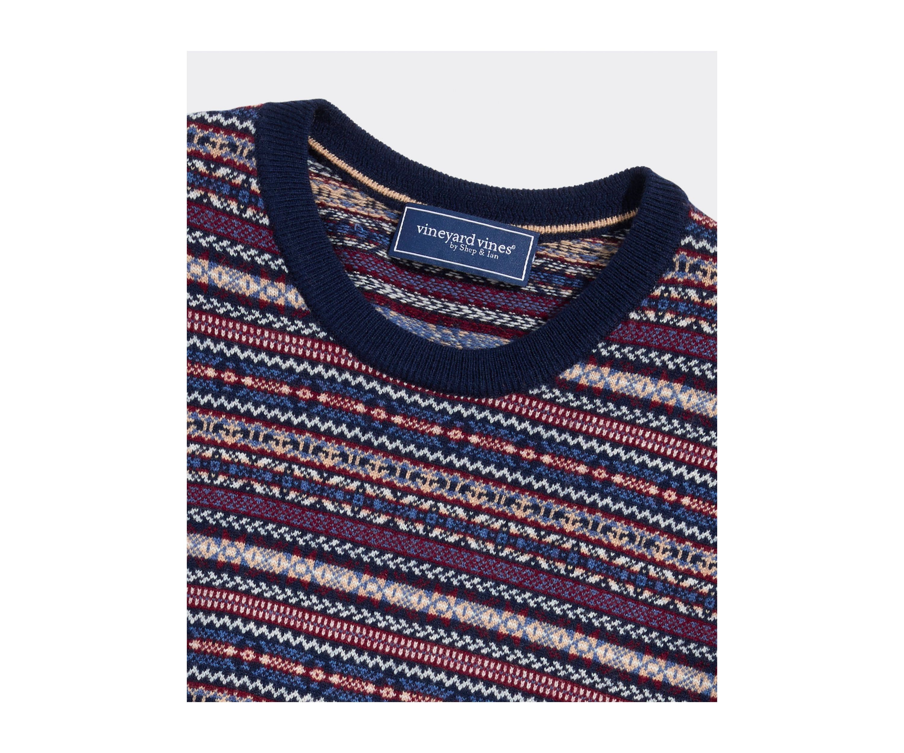 Wool Fair Isle Print Sweater 