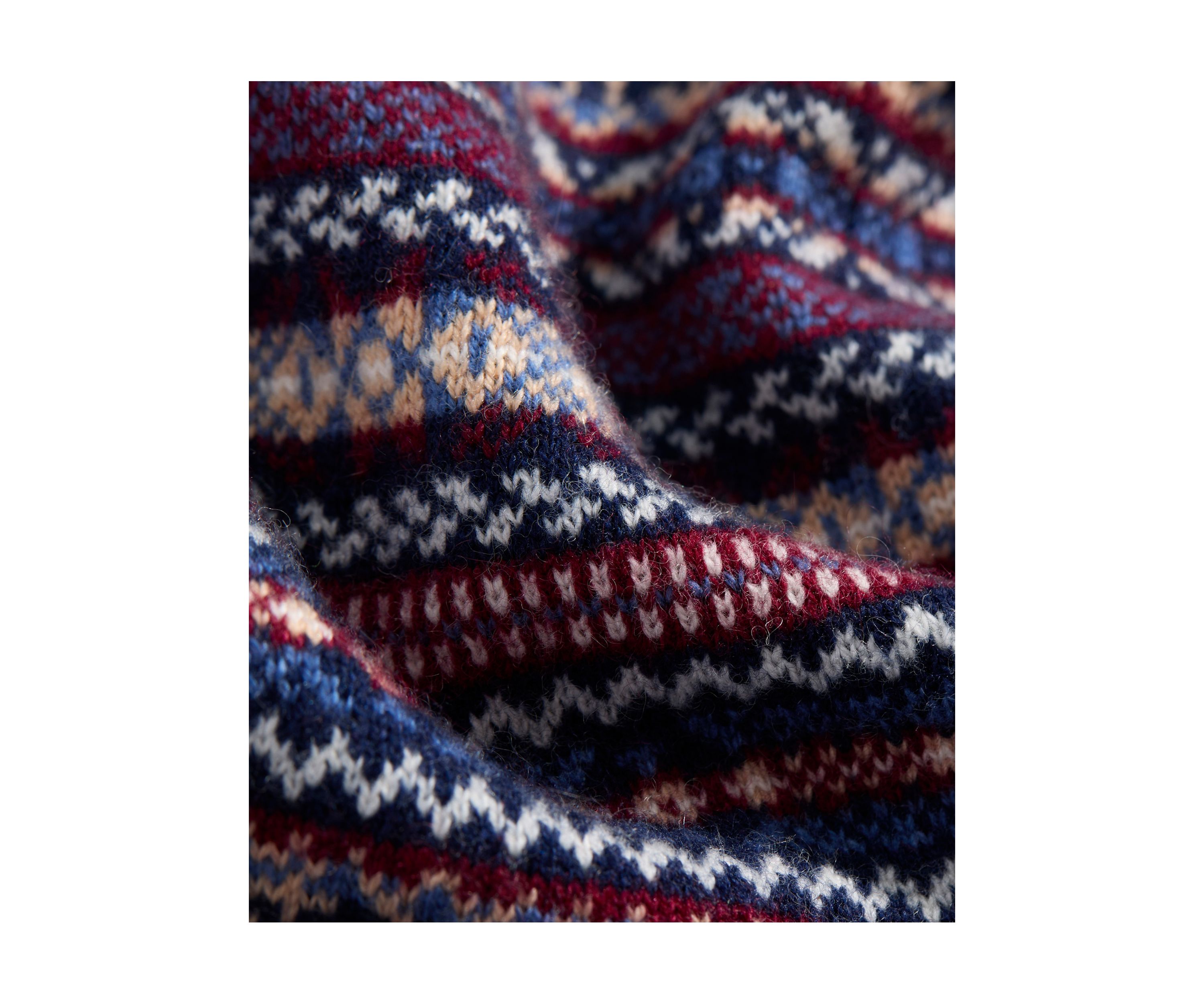 Wool Fair Isle Print Sweater 