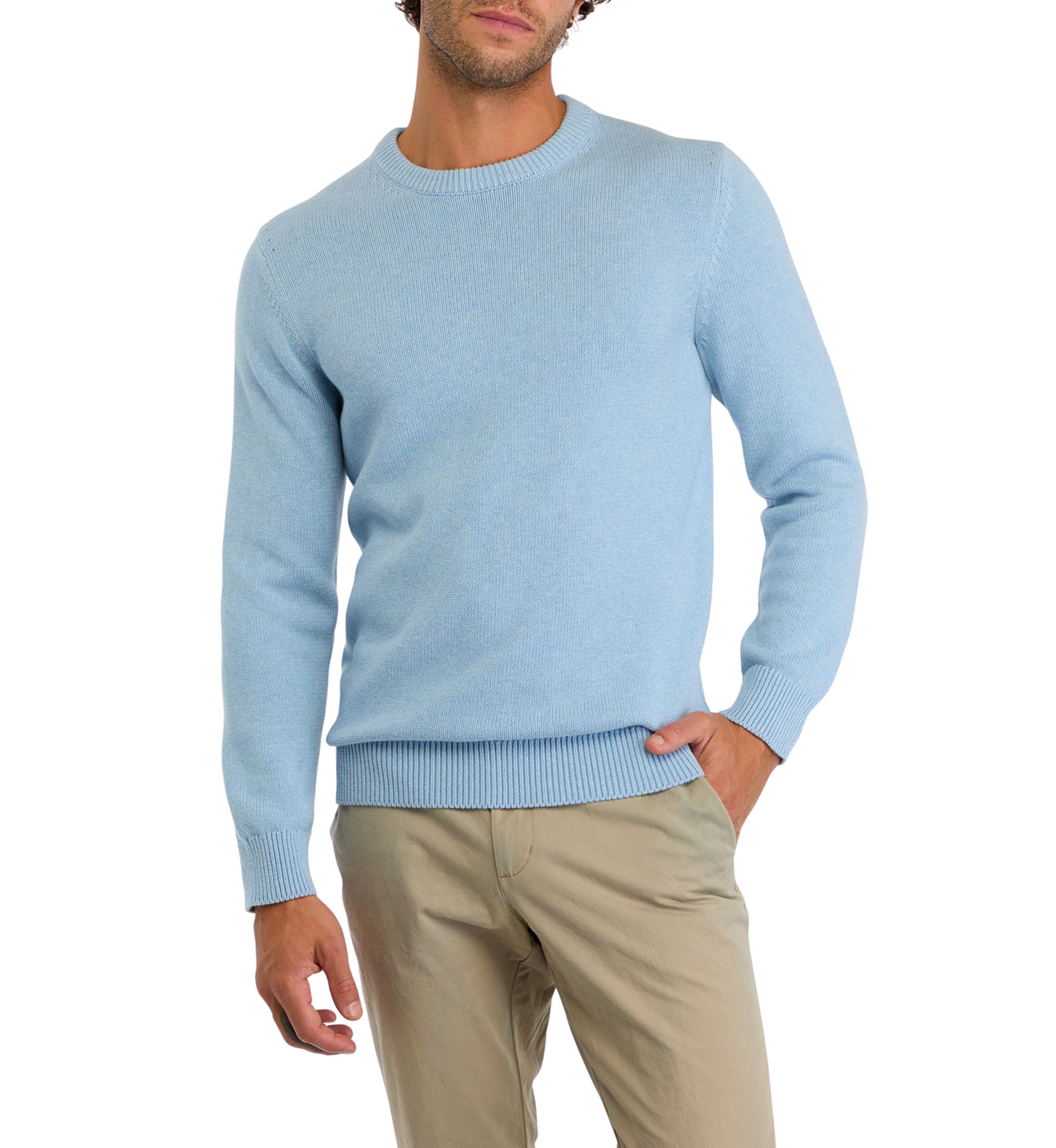 Mens Cotton Long Sleeve Sweater