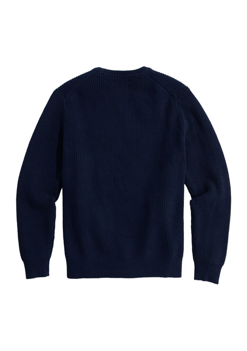 Mens American Flag Crew Neck Sweater