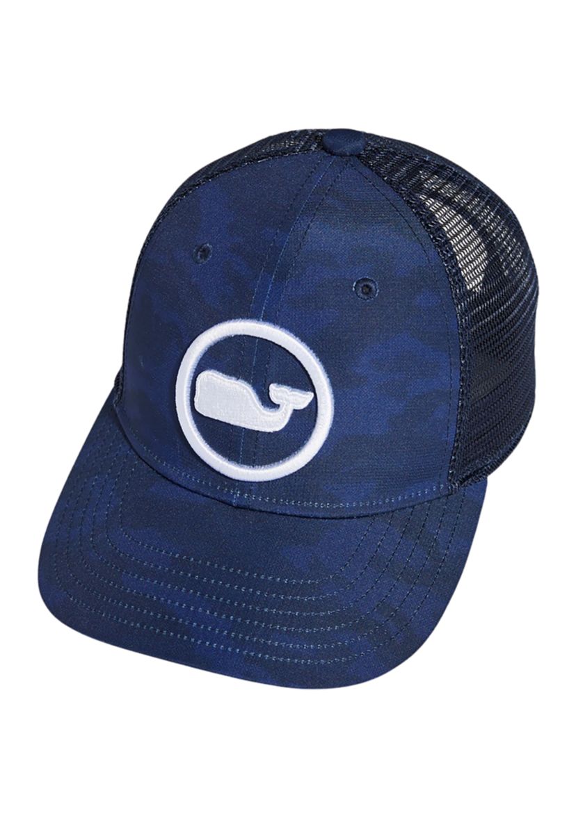 Camo Whale Dot Trucker Hat