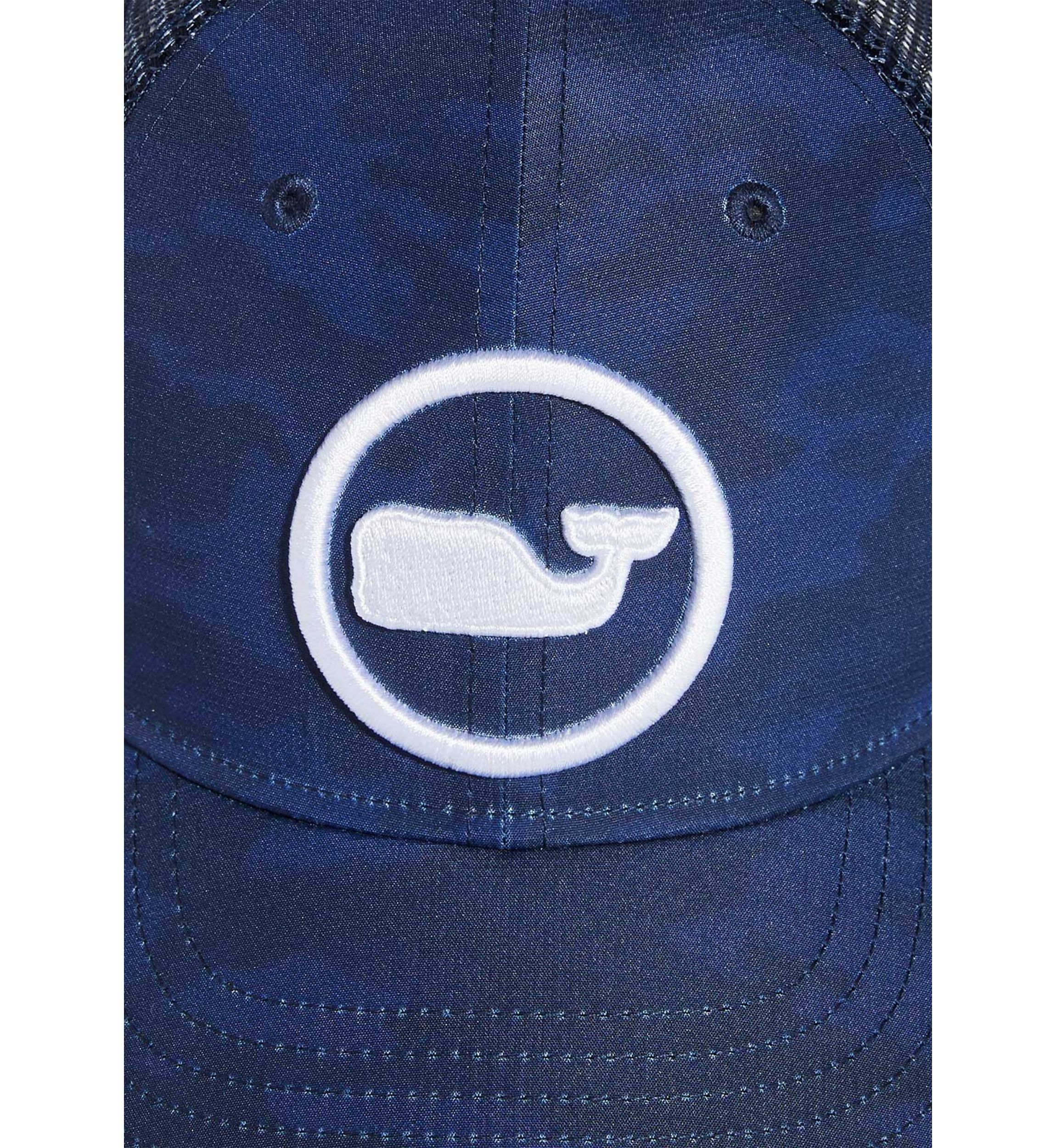 Camo Whale Dot Trucker Hat