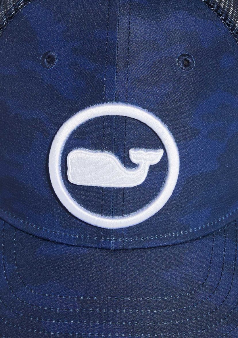 Camo Whale Dot Trucker Hat