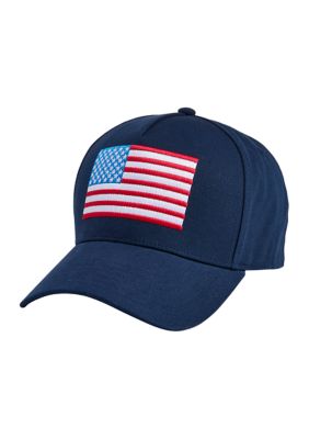 Vineyard Vines Men's American Flag Hi-Pro Trucker Hat, Blue