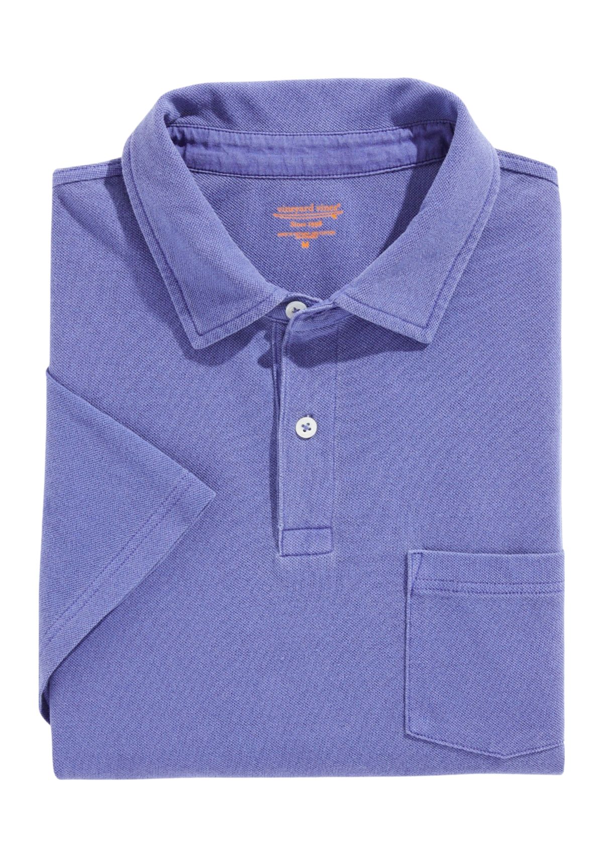 Mens Surfside Garment Dyed Pique Polo Shirt