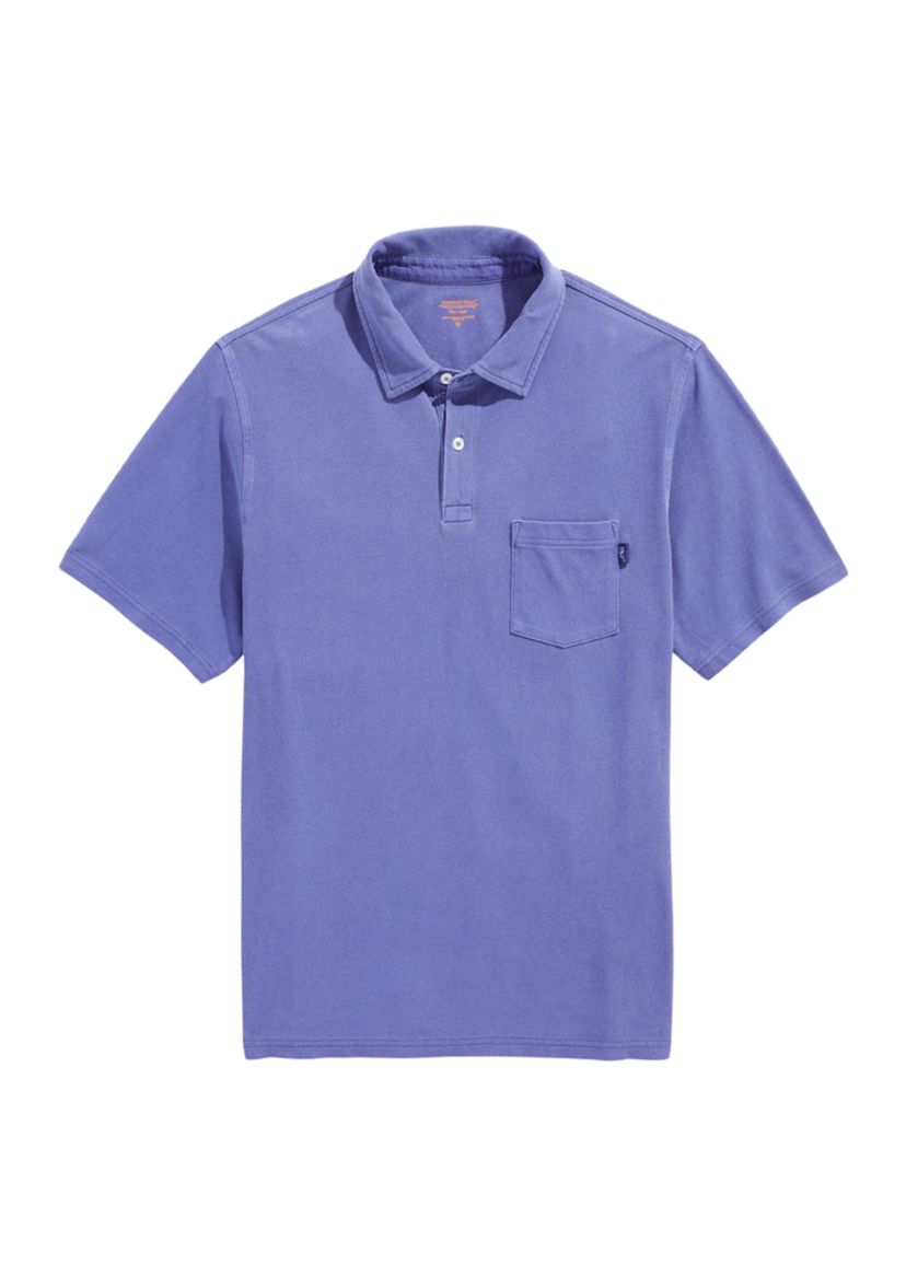Mens Surfside Garment Dyed Pique Polo Shirt
