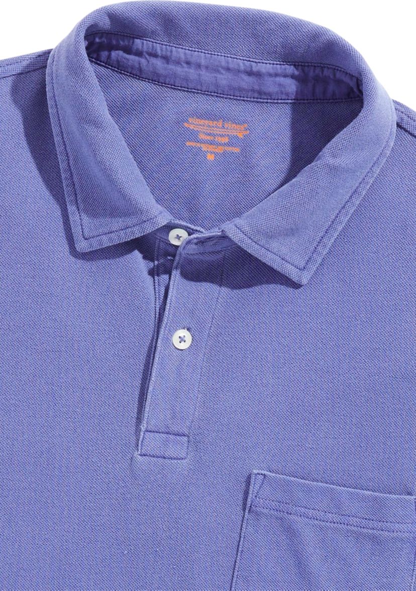 Mens Surfside Garment Dyed Pique Polo Shirt