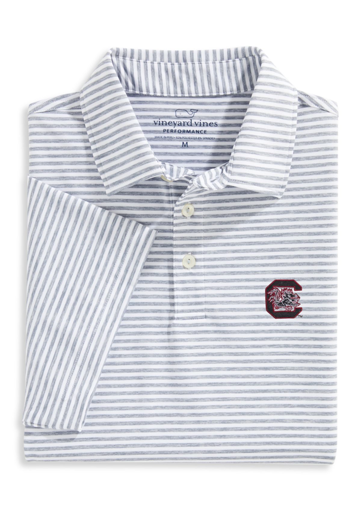 NCAA South Carolina Gamecocks Bradley Stripe Polo Shirt 