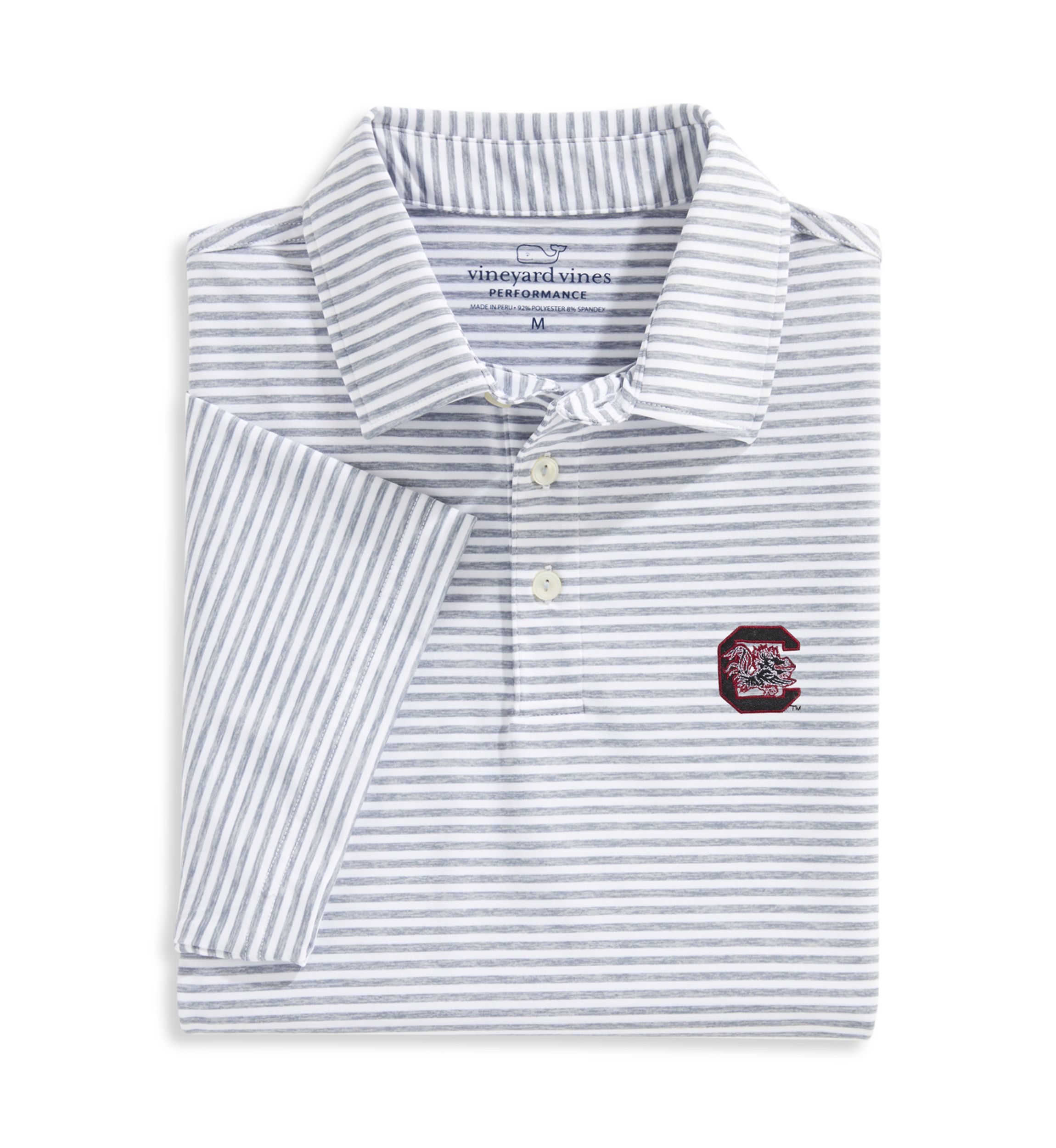 NCAA South Carolina Gamecocks Bradley Stripe Polo Shirt 