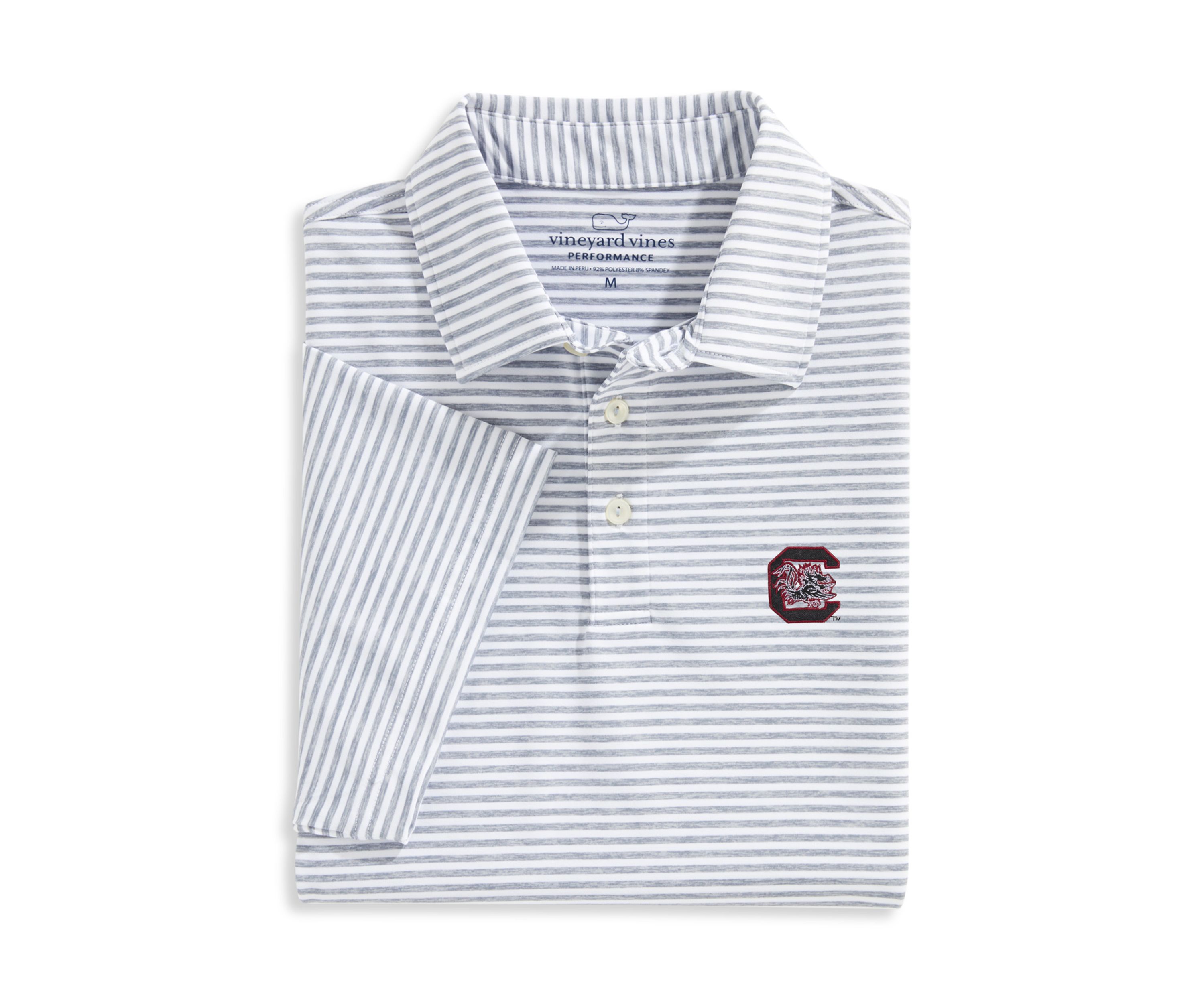 NCAA South Carolina Gamecocks Bradley Stripe Polo Shirt 