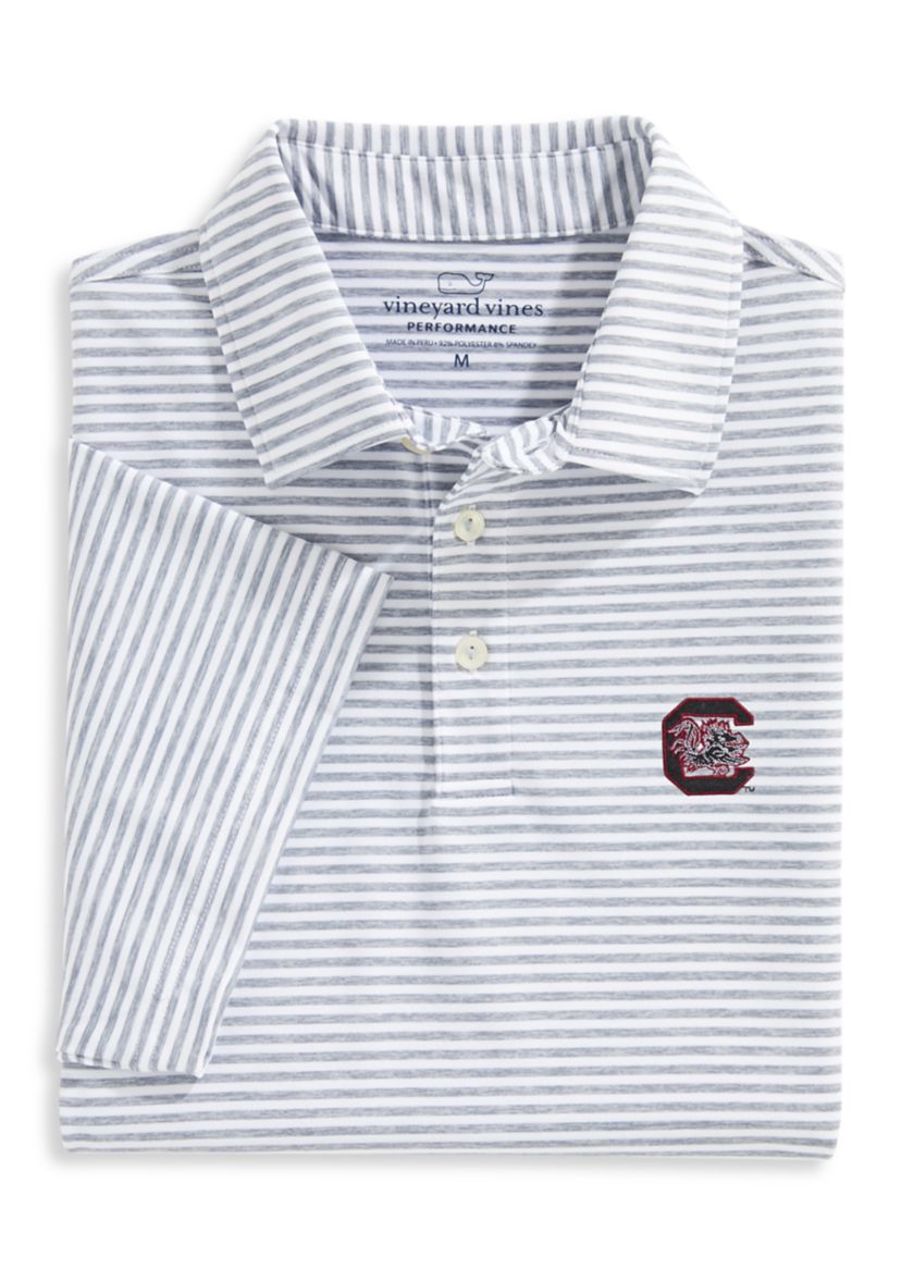 NCAA South Carolina Gamecocks Bradley Stripe Polo Shirt 