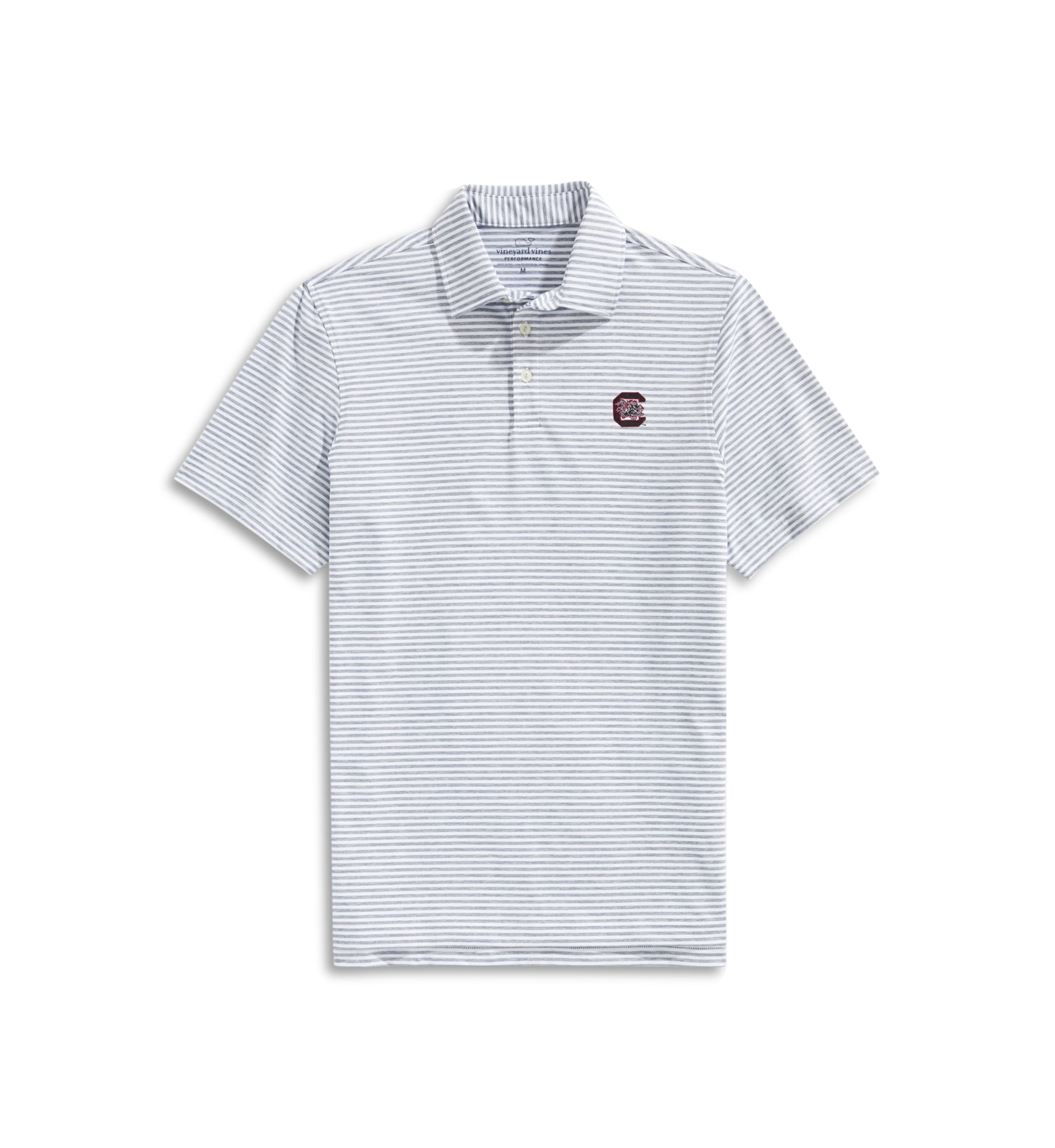 NCAA South Carolina Gamecocks Bradley Stripe Polo Shirt 