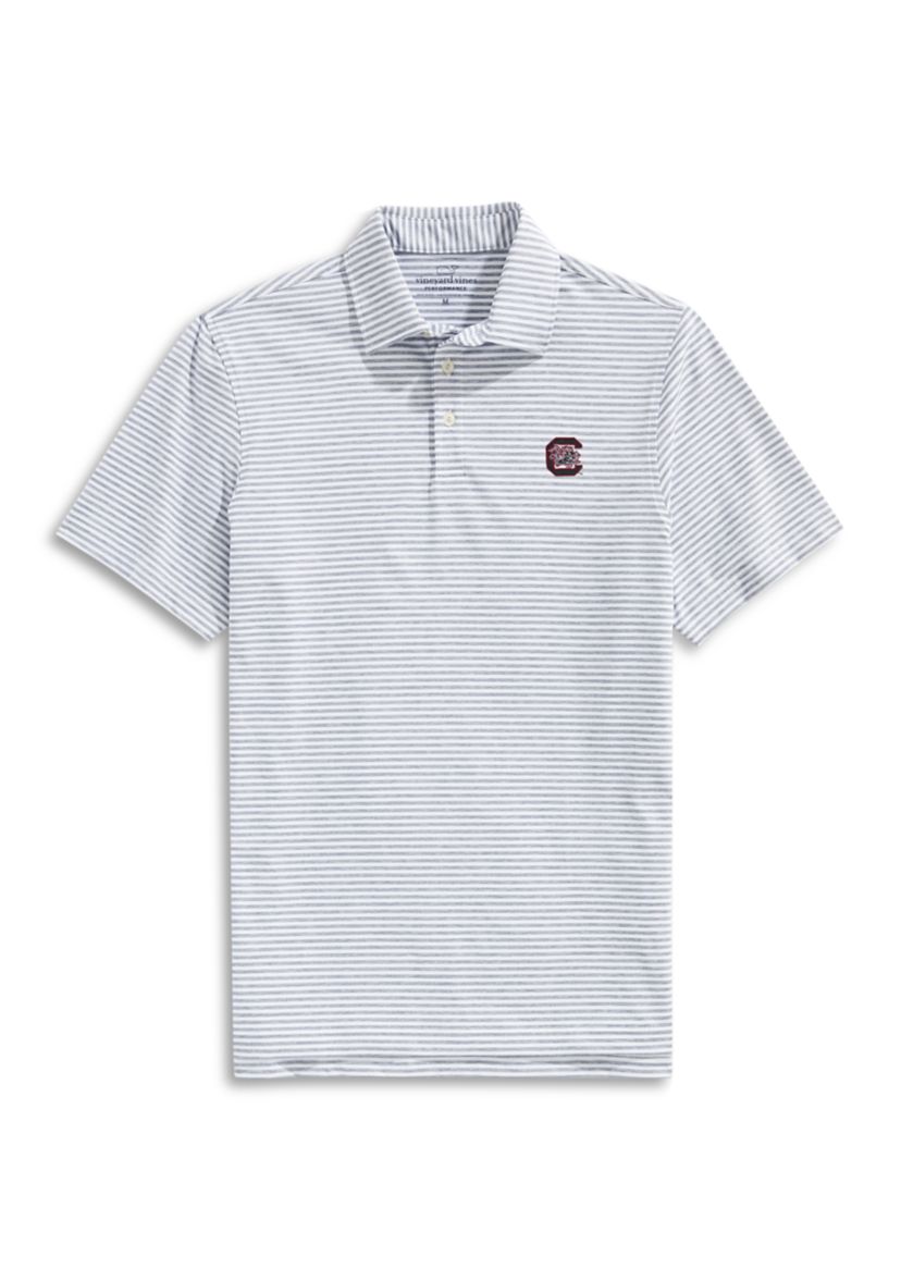 NCAA South Carolina Gamecocks Bradley Stripe Polo Shirt 