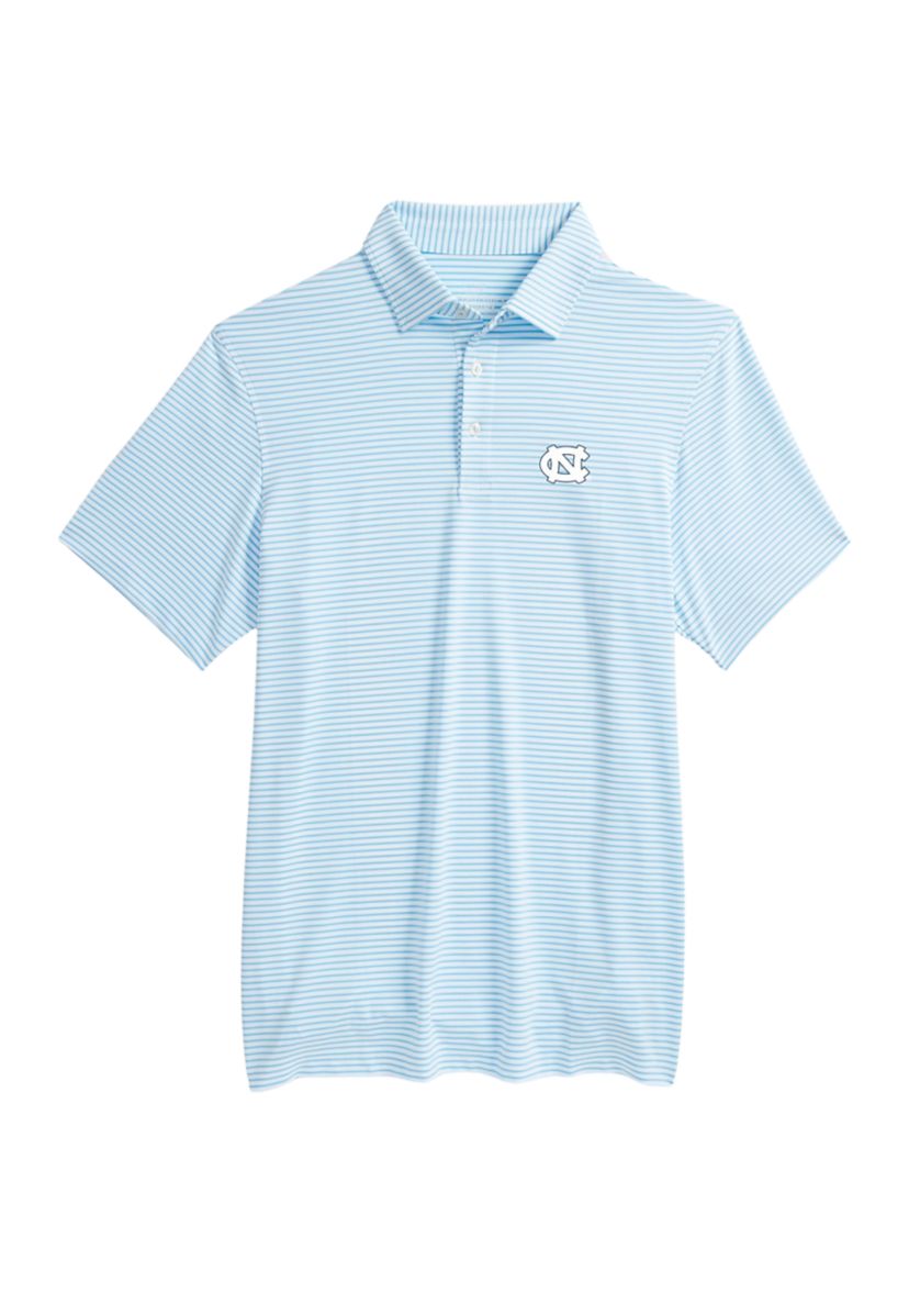NCAA North Carolina Tar Heels Collegiate Bradley Stripe Sankaty Polo - UNC