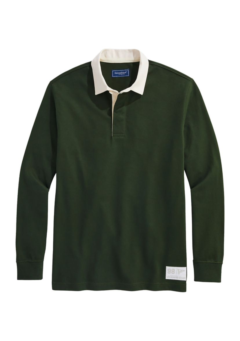 Mens Solid Rugby Shirt