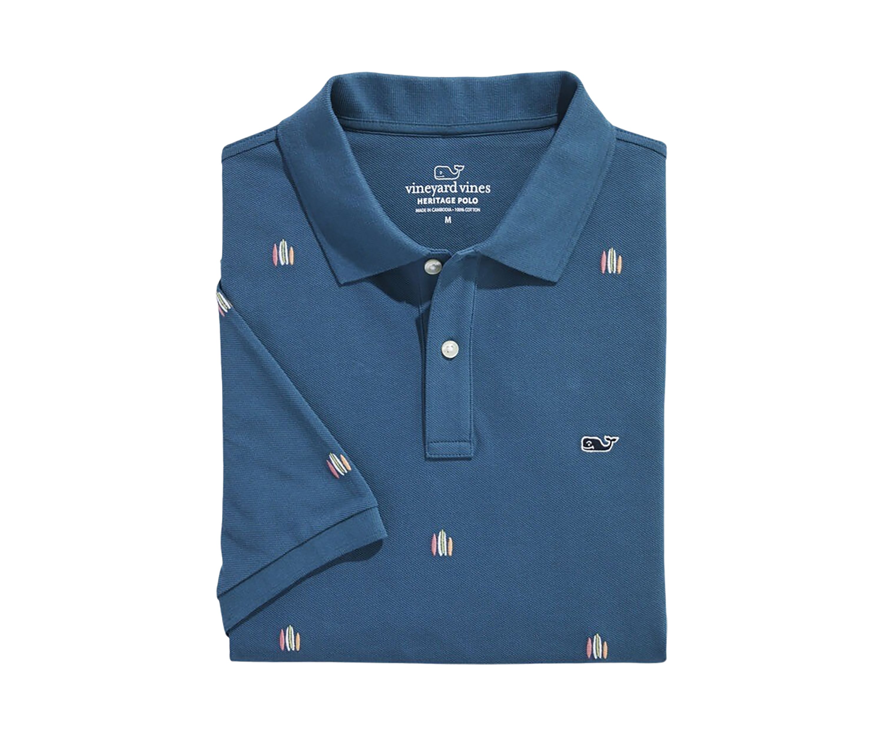 Novelty Embroidered Heritage Pique Polo