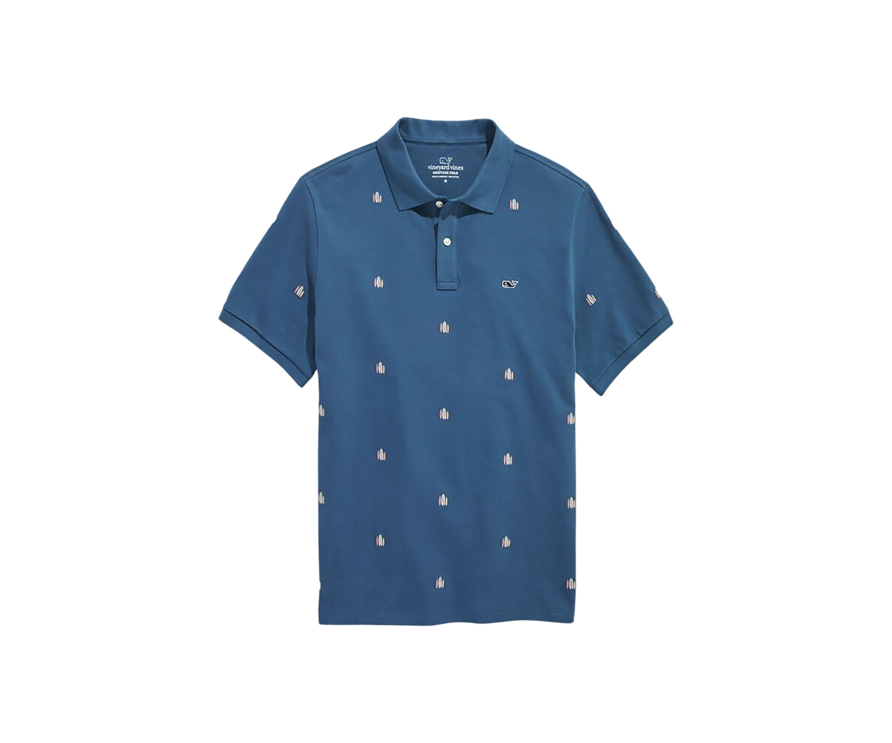 Novelty Embroidered Heritage Pique Polo