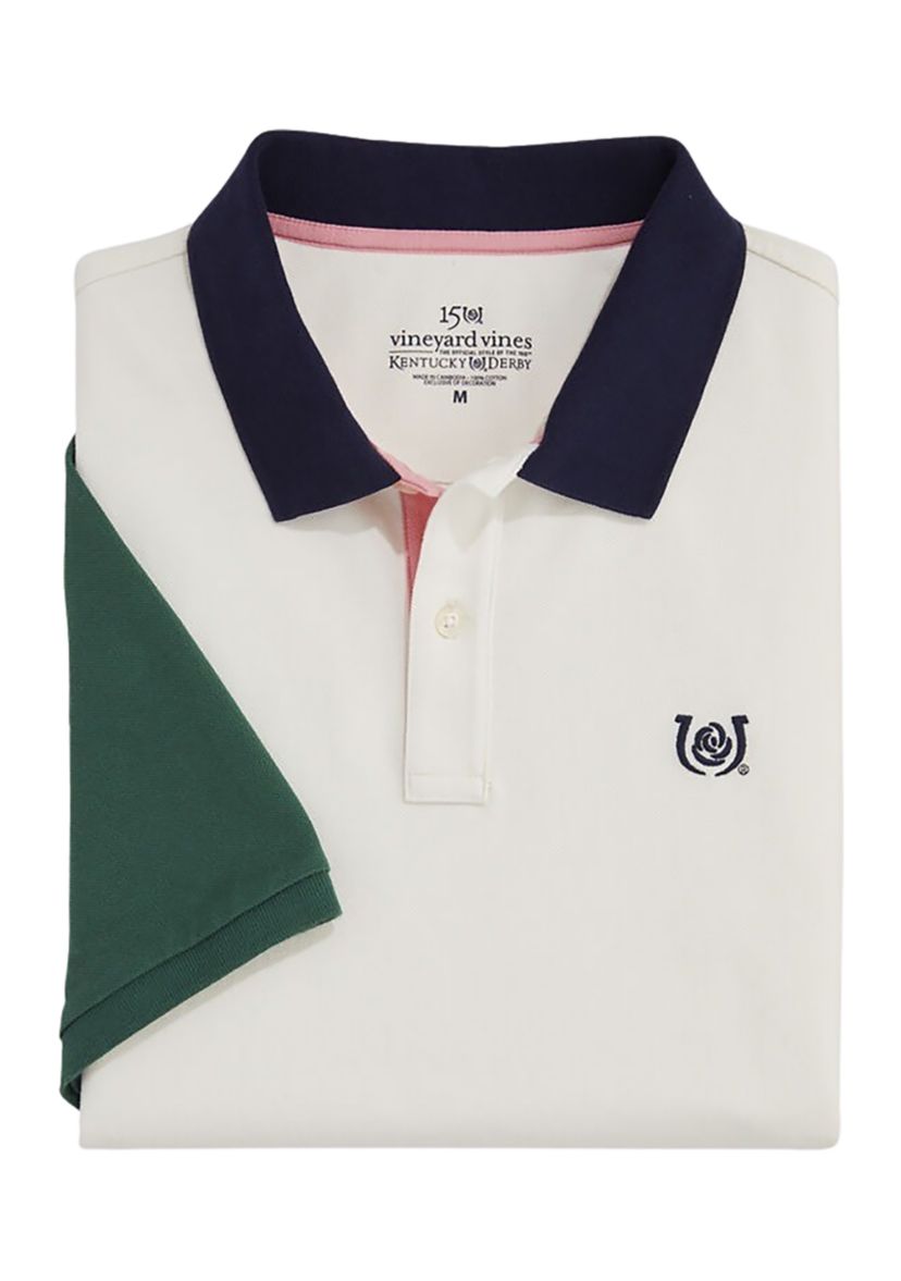 Mens Kentucky Derby® Heritage Color Block Polo Shirt