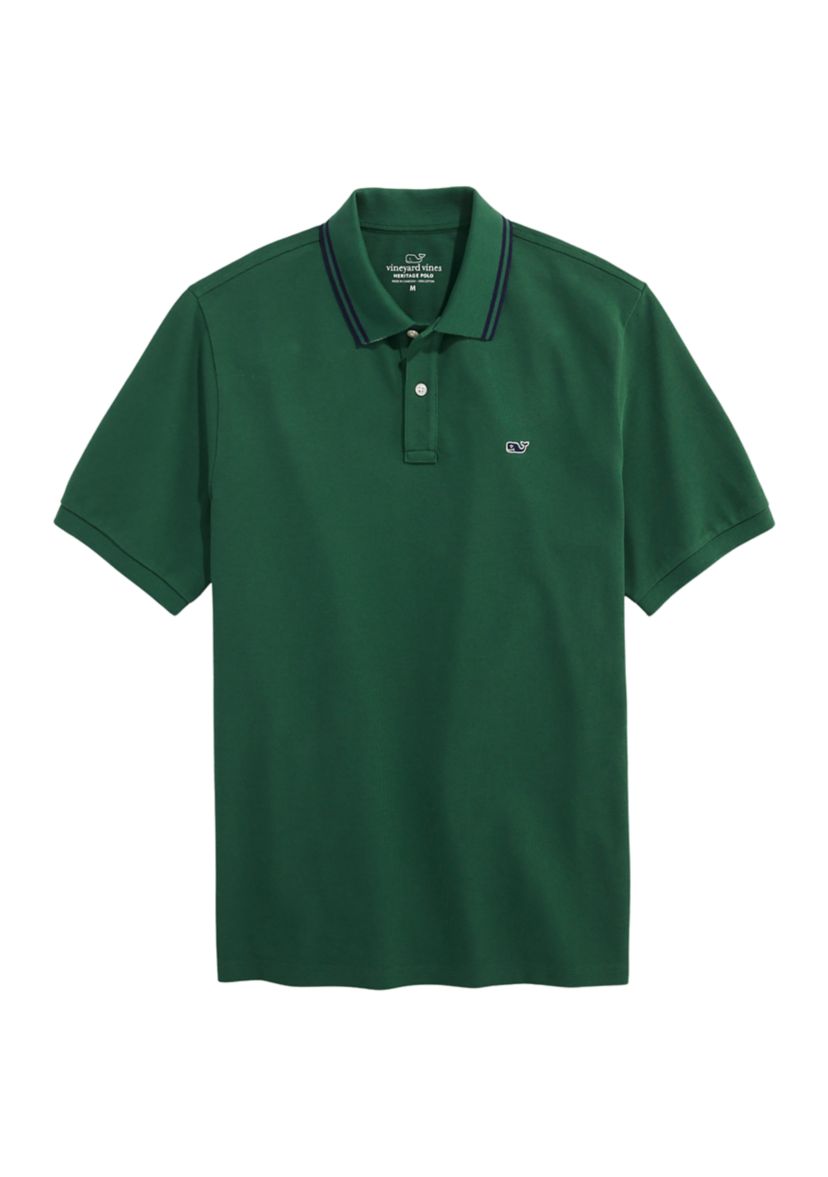Mens Heritage Tipped Piqué Polo Shirt