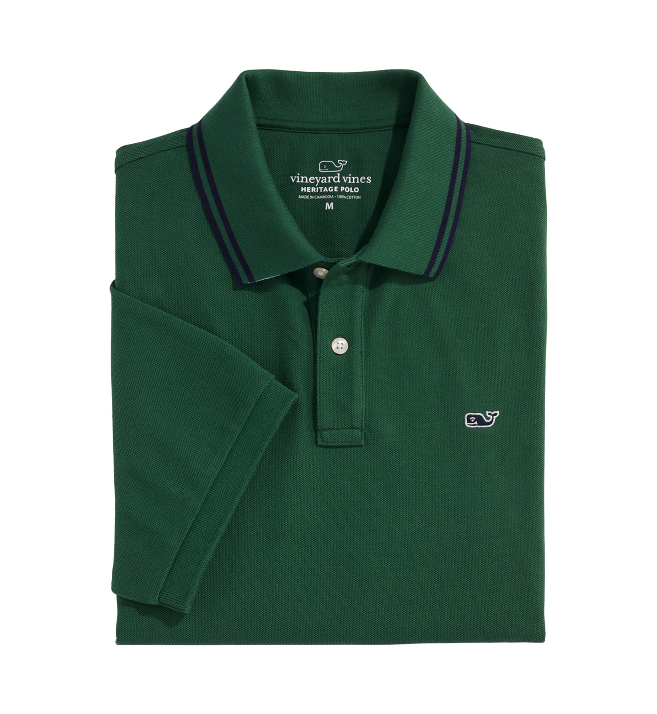 Mens Heritage Tipped Piqué Polo Shirt