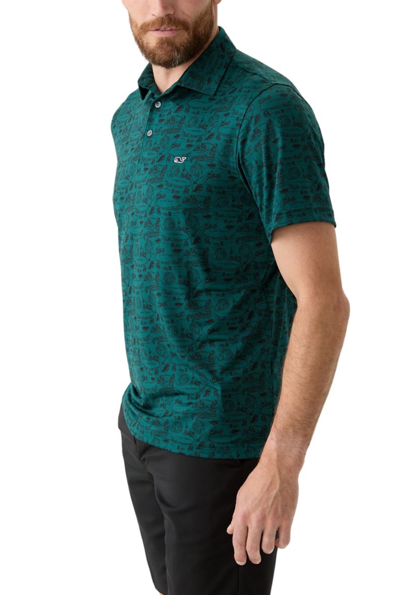 Printed Sankaty Polo Shirt 
