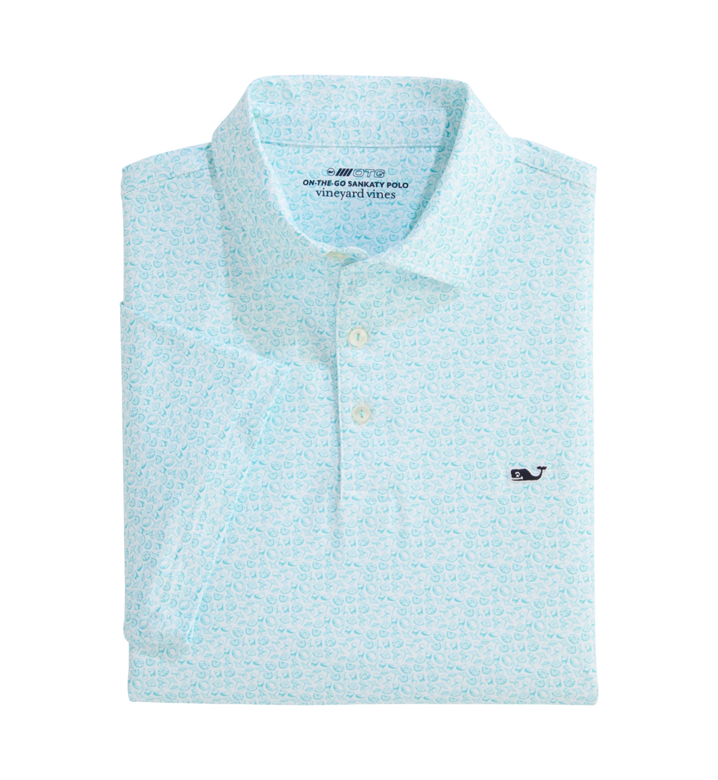 Mens Printed Sankaty Performance Polo Shirt