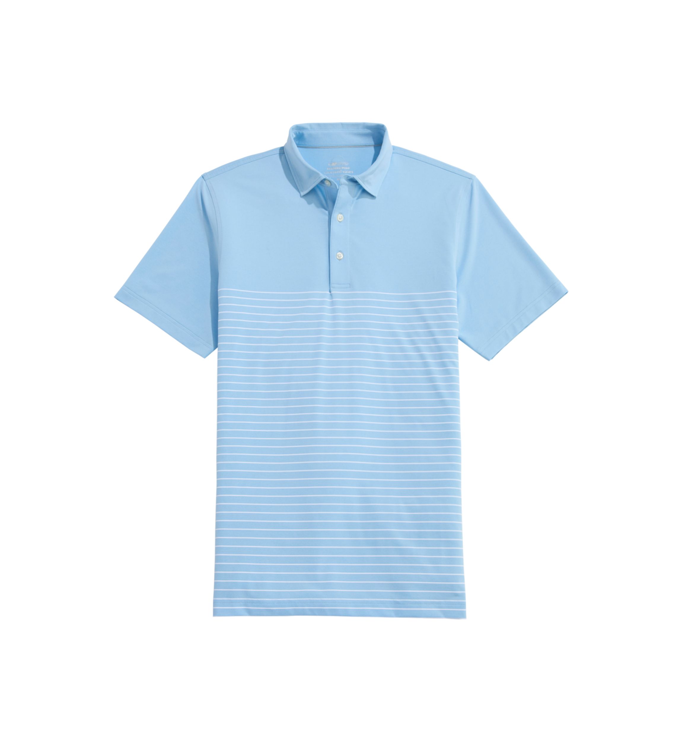 Mens Fairway Breton Stripe Golf Palmero Polo Shirt