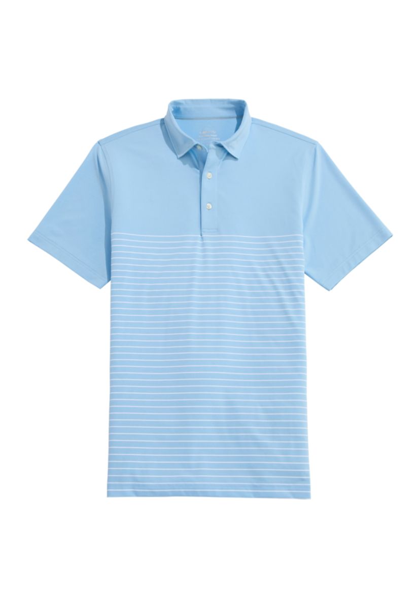 Mens Fairway Breton Stripe Golf Palmero Polo Shirt
